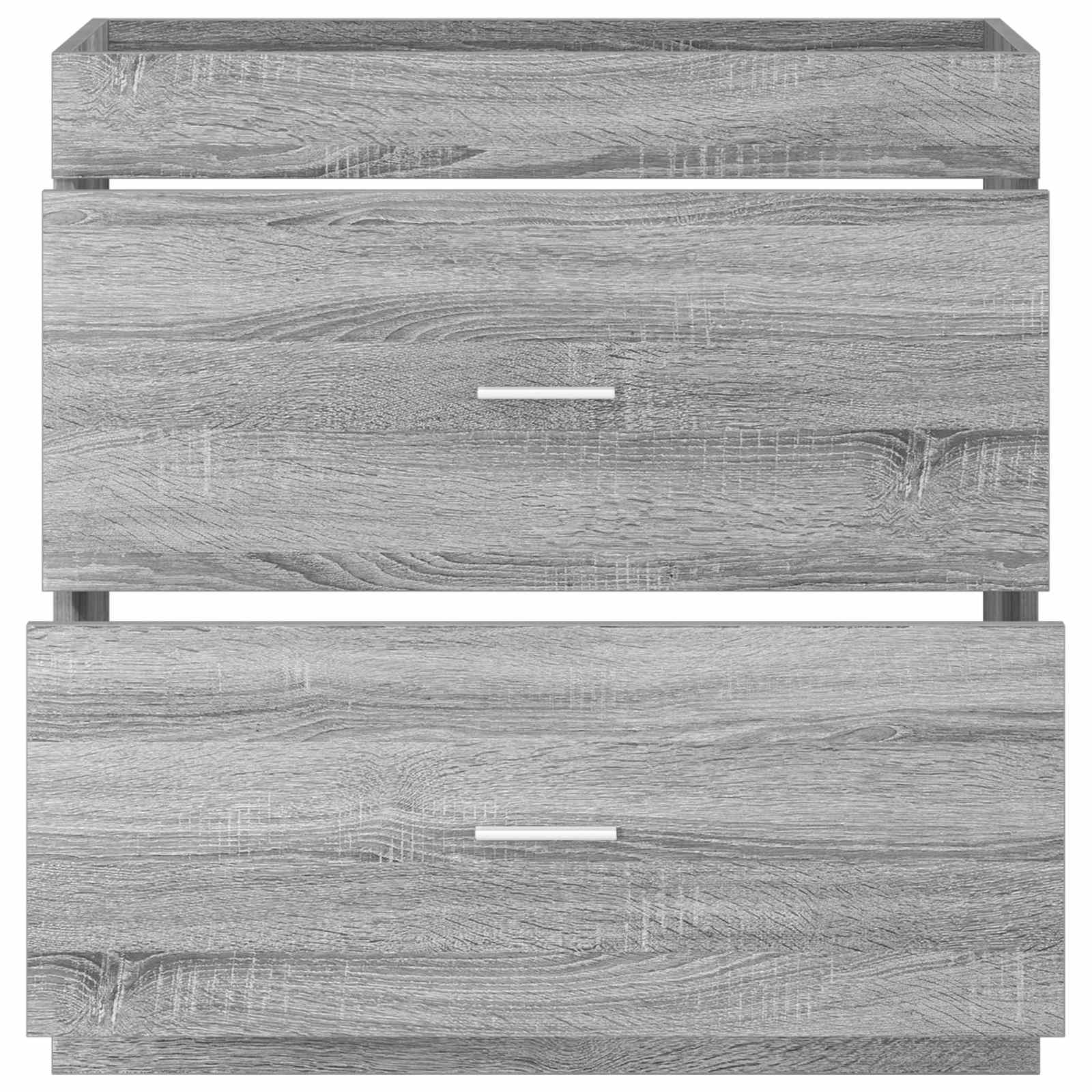 Badunterschrank Grau Sonoma 78,5 x 37,5 x 81 cm Holzwerkstoff
