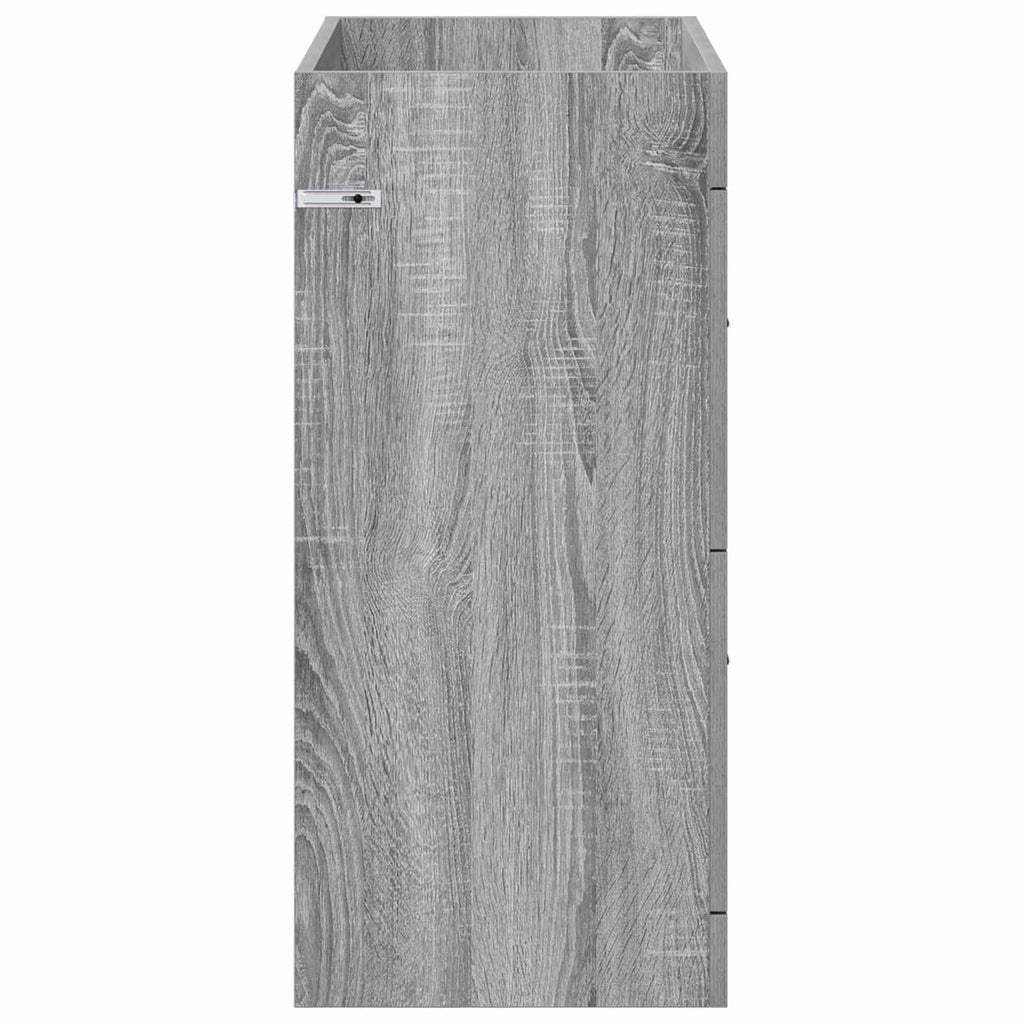 Badunterschrank Grau Sonoma 78,5 x 37,5 x 81 cm Holzwerkstoff
