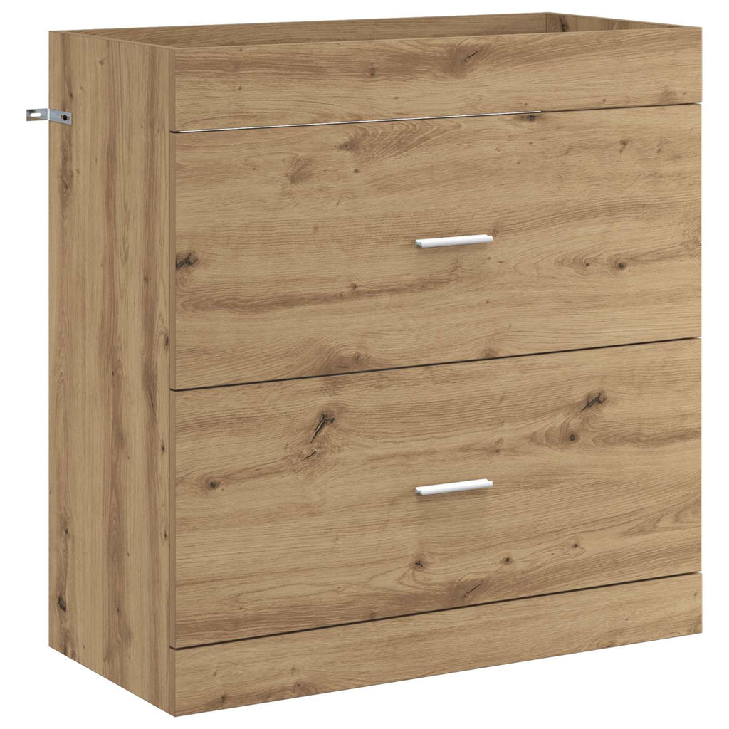 Badunterschrank Artisan-Eiche 78,5 x 37,5 x 81 cm Holzwerkstoff