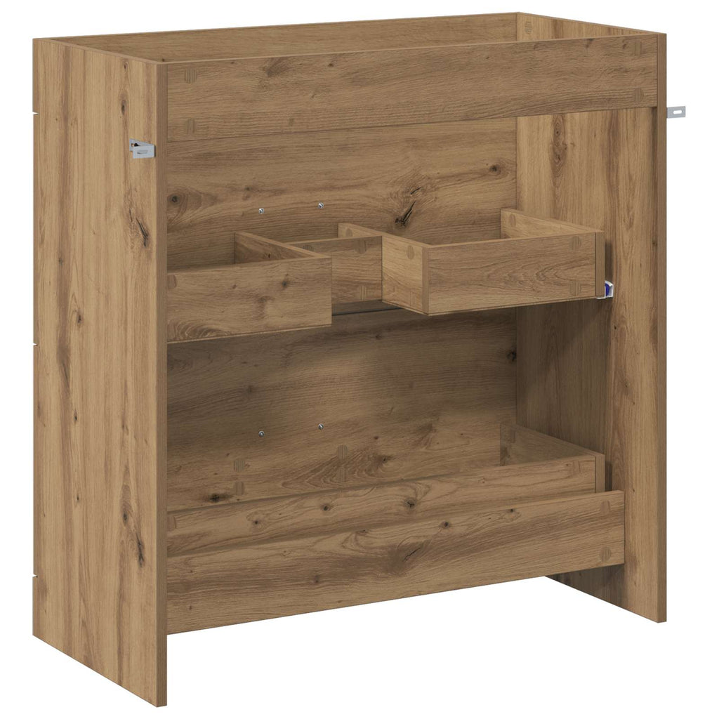 Badunterschrank Artisan-Eiche 78,5 x 37,5 x 81 cm Holzwerkstoff