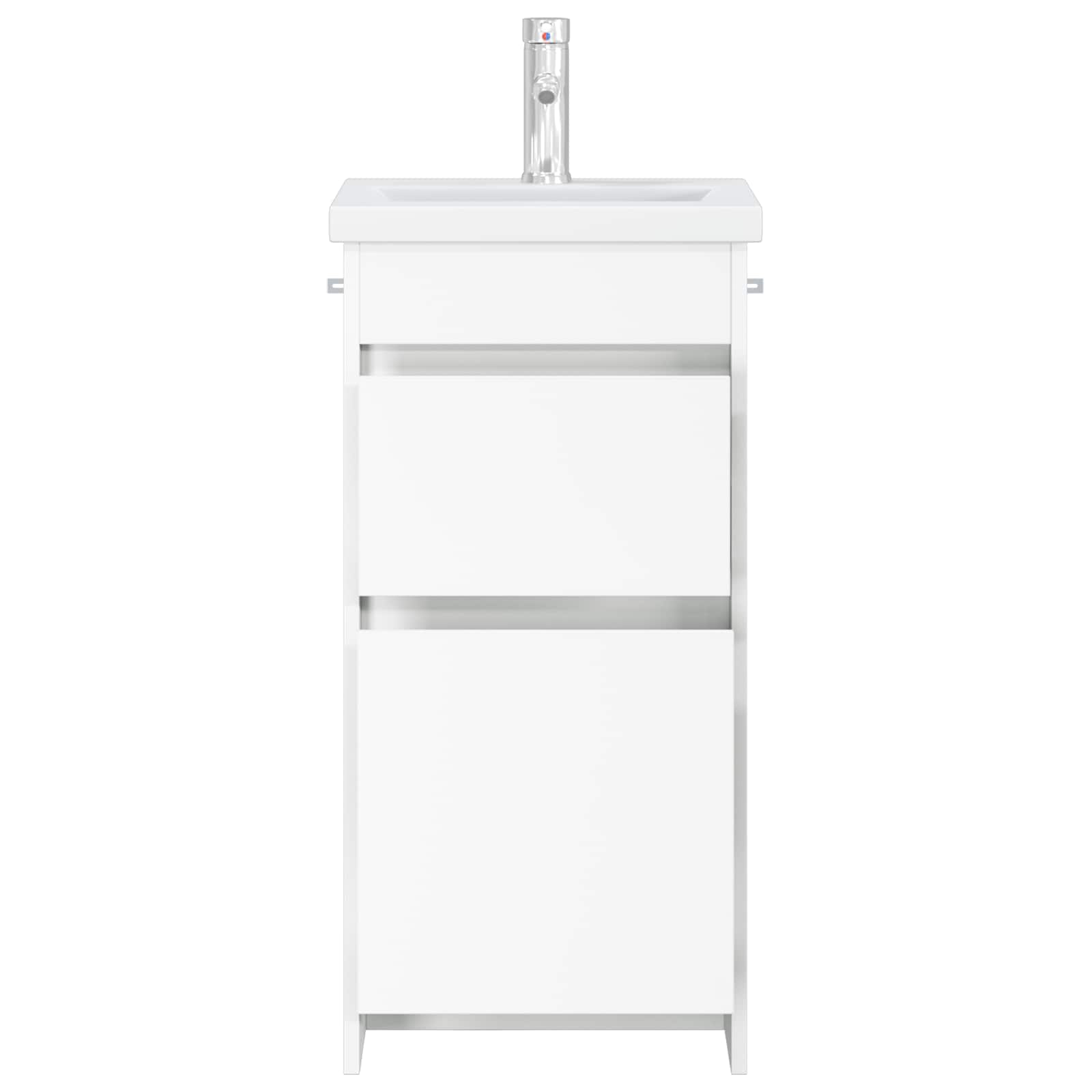 Badezimmerschrank mit Waschbecken Weiß 42 x 40 x 84,5 cm