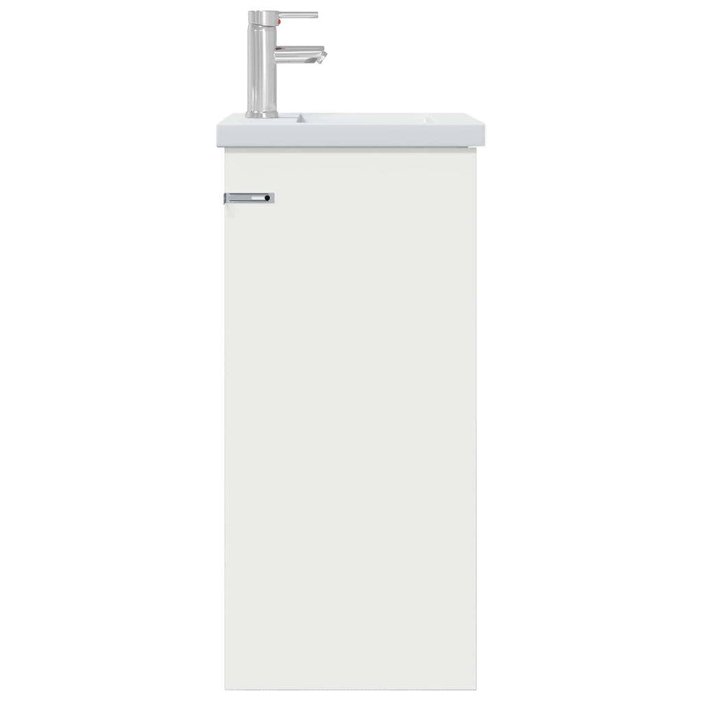 Badezimmerschrank mit Waschbecken Weiß 42 x 40 x 84,5 cm