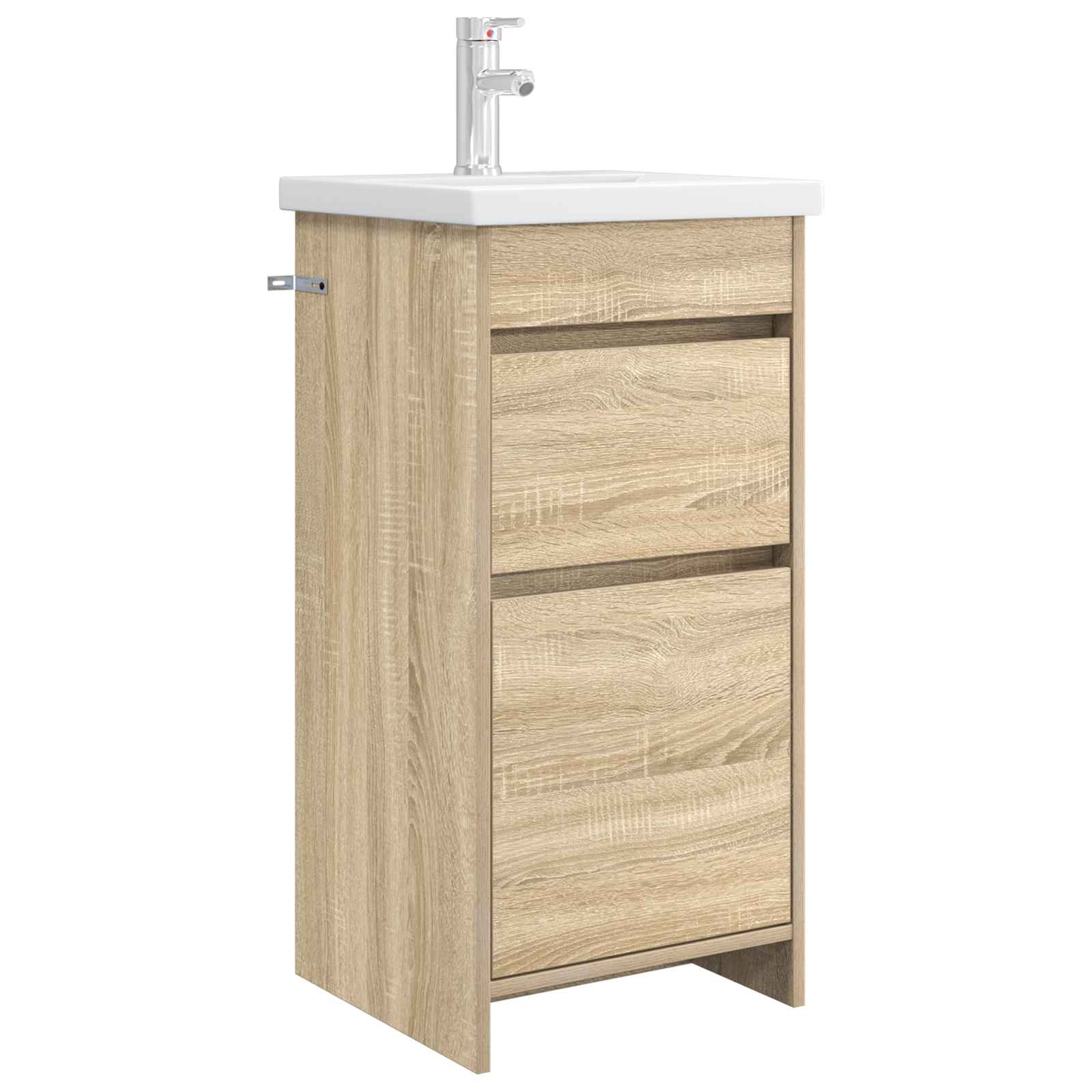 Badezimmerschrank mit Waschbecken Sonoma-Eiche