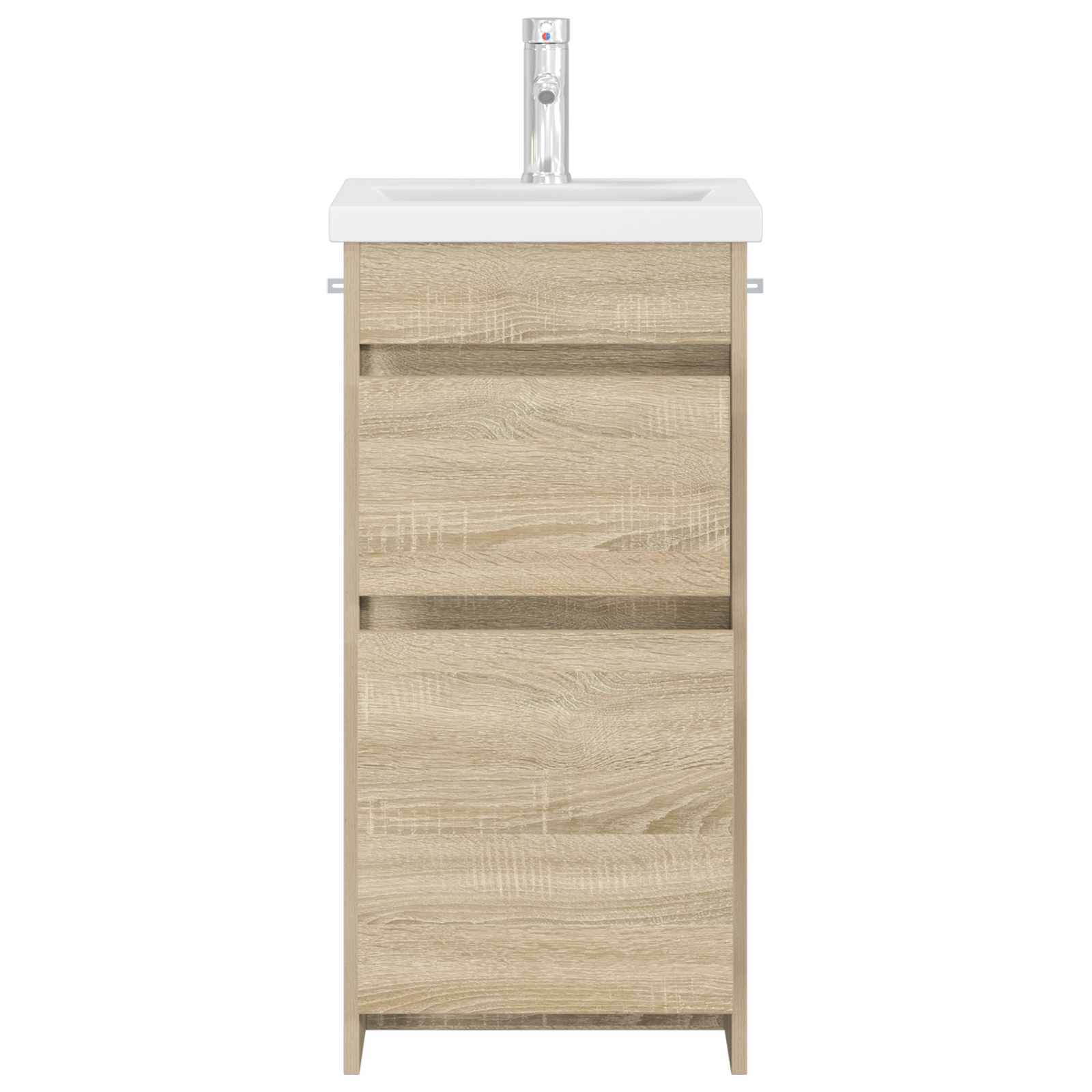 Badezimmerschrank mit Waschbecken Sonoma-Eiche