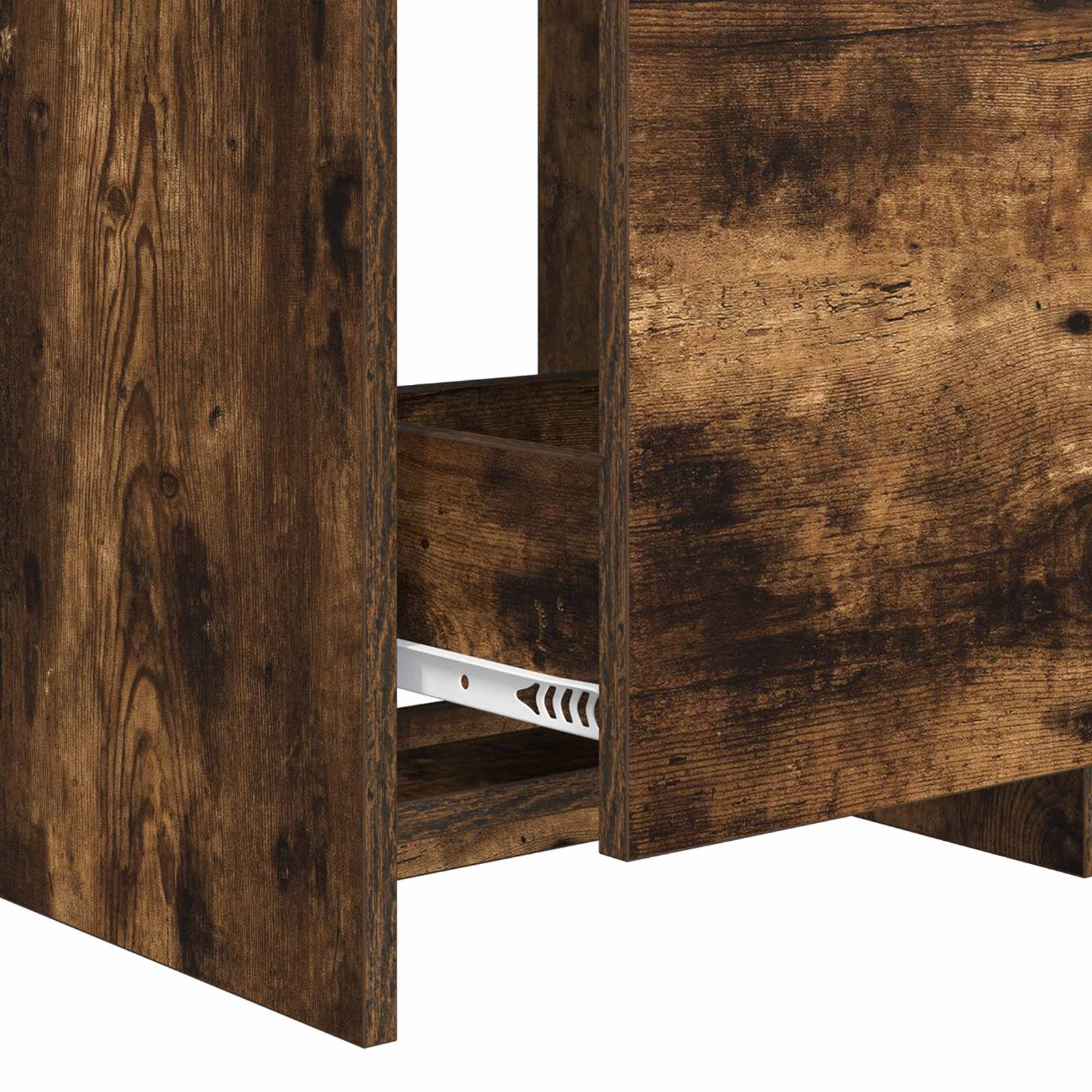 Badezimmerschrank mit Waschbecken Geräucherte Eiche