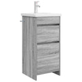Badezimmerschrank mit Waschbecken Grau Sonoma 42 x 40 x 84,5 cm