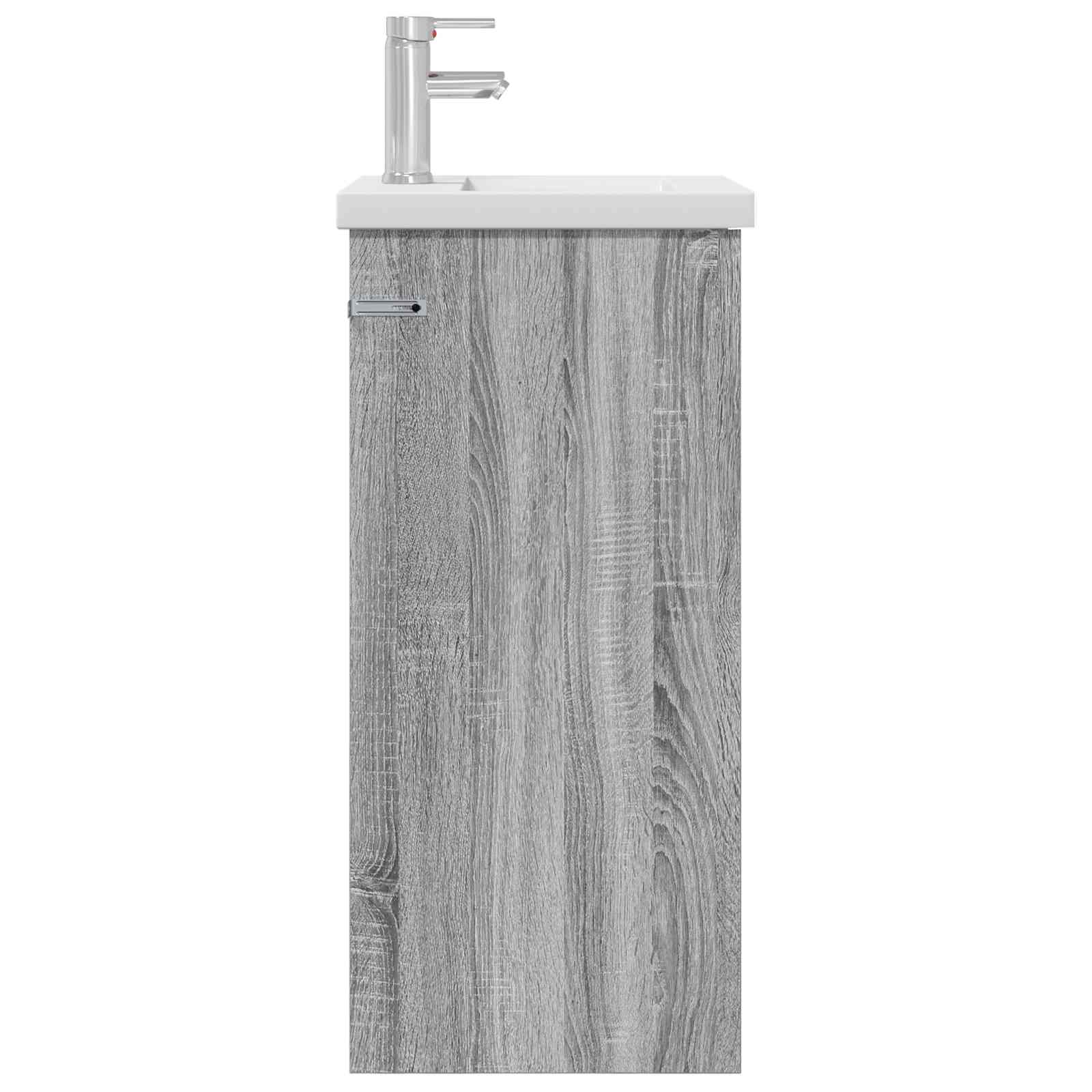 Badezimmerschrank mit Waschbecken Grau Sonoma 42 x 40 x 84,5 cm