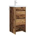 Badezimmerschrank mit Waschbecken Altholz 42 x 40 x 84,5 cm