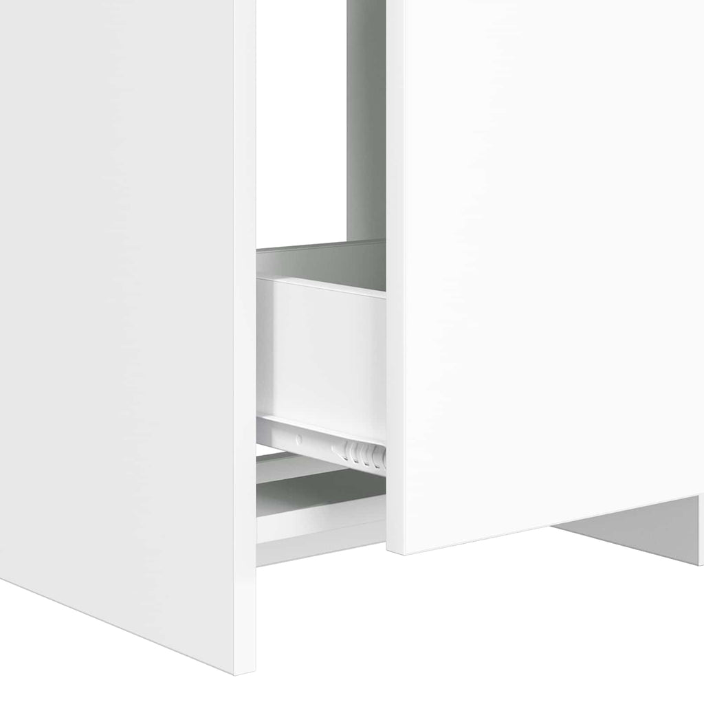 Badunterschrank Weiß 56 x 37,5 x 81 cm Holzwerkstoff