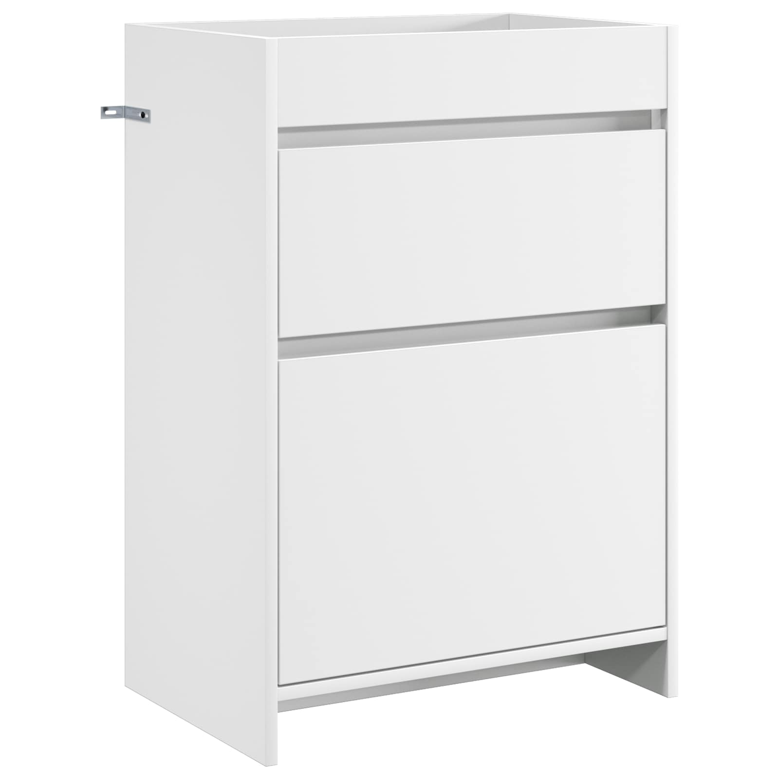 Badunterschrank Weiß 56 x 37,5 x 81 cm Holzwerkstoff