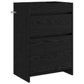 Badunterschrank Schwarze Eiche 56 x 37,5 x 81 cm Holzwerkstoff