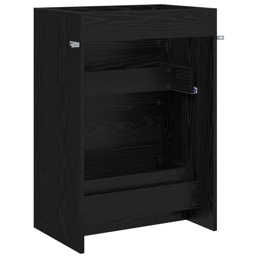 Badunterschrank Schwarze Eiche 56 x 37,5 x 81 cm Holzwerkstoff
