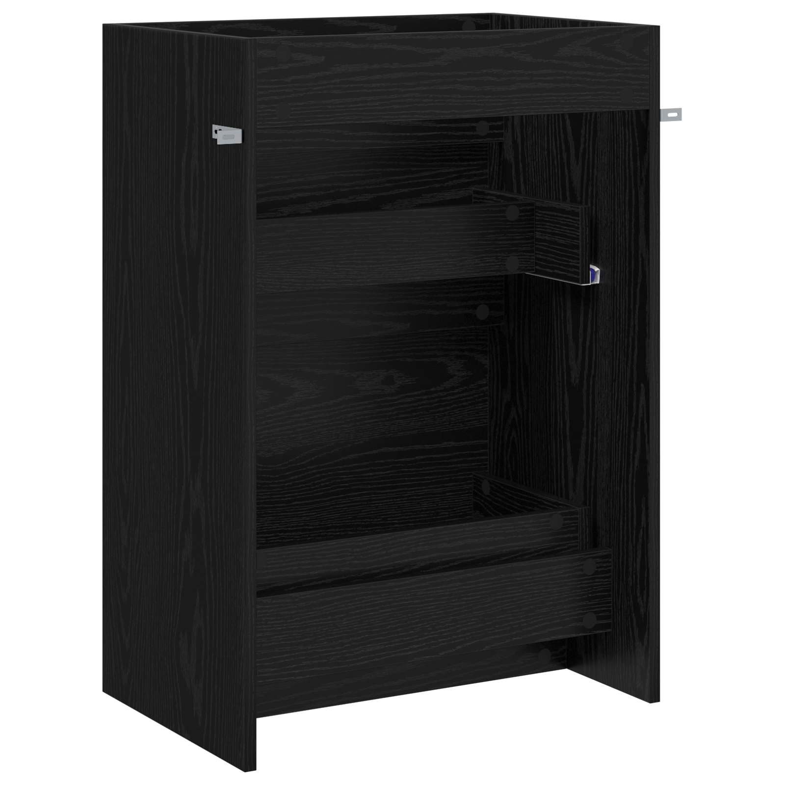 Badunterschrank Schwarze Eiche 56 x 37,5 x 81 cm Holzwerkstoff