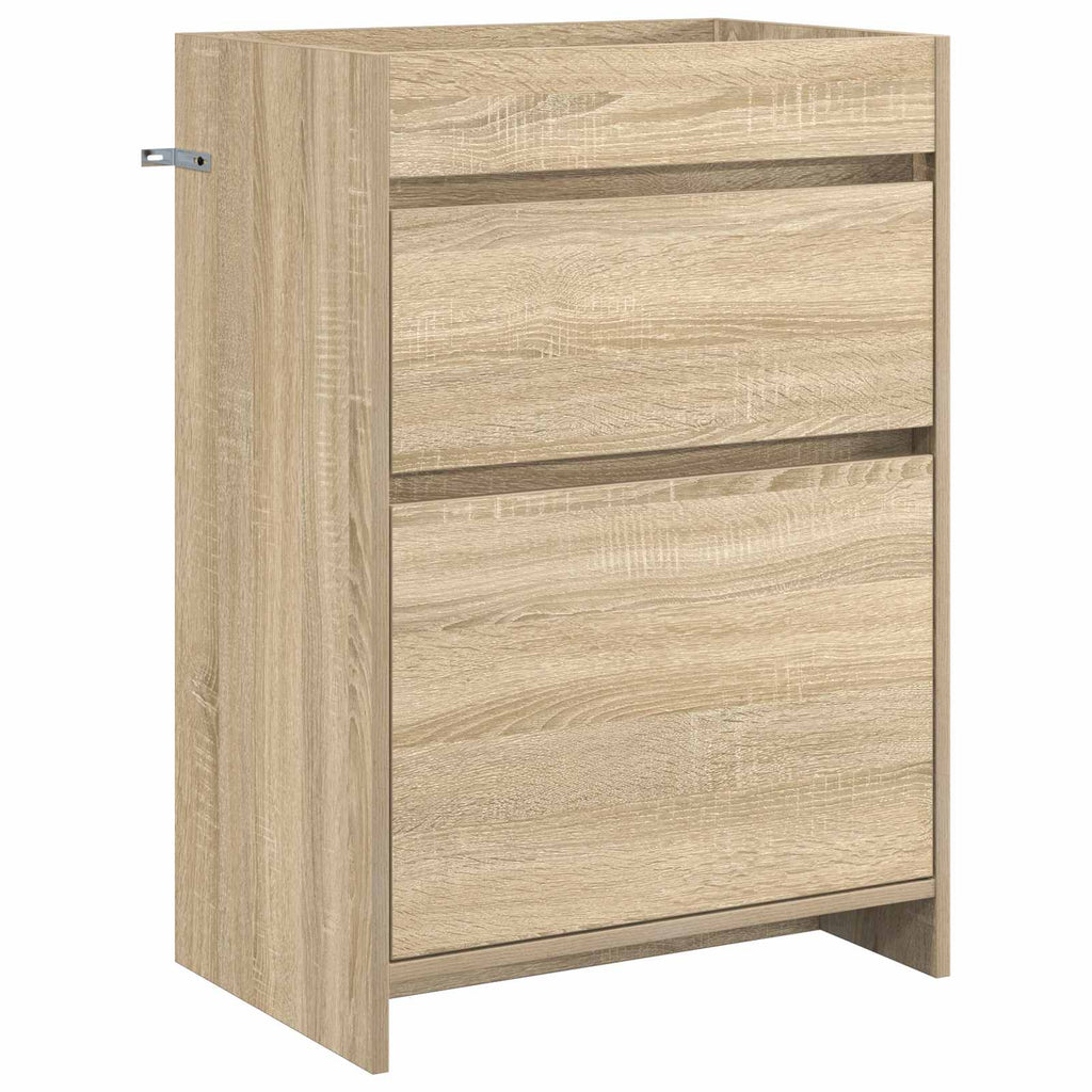 Badunterschrank Sonoma-Eiche 56 x 37,5 x 81 cm Holzwerkstoff