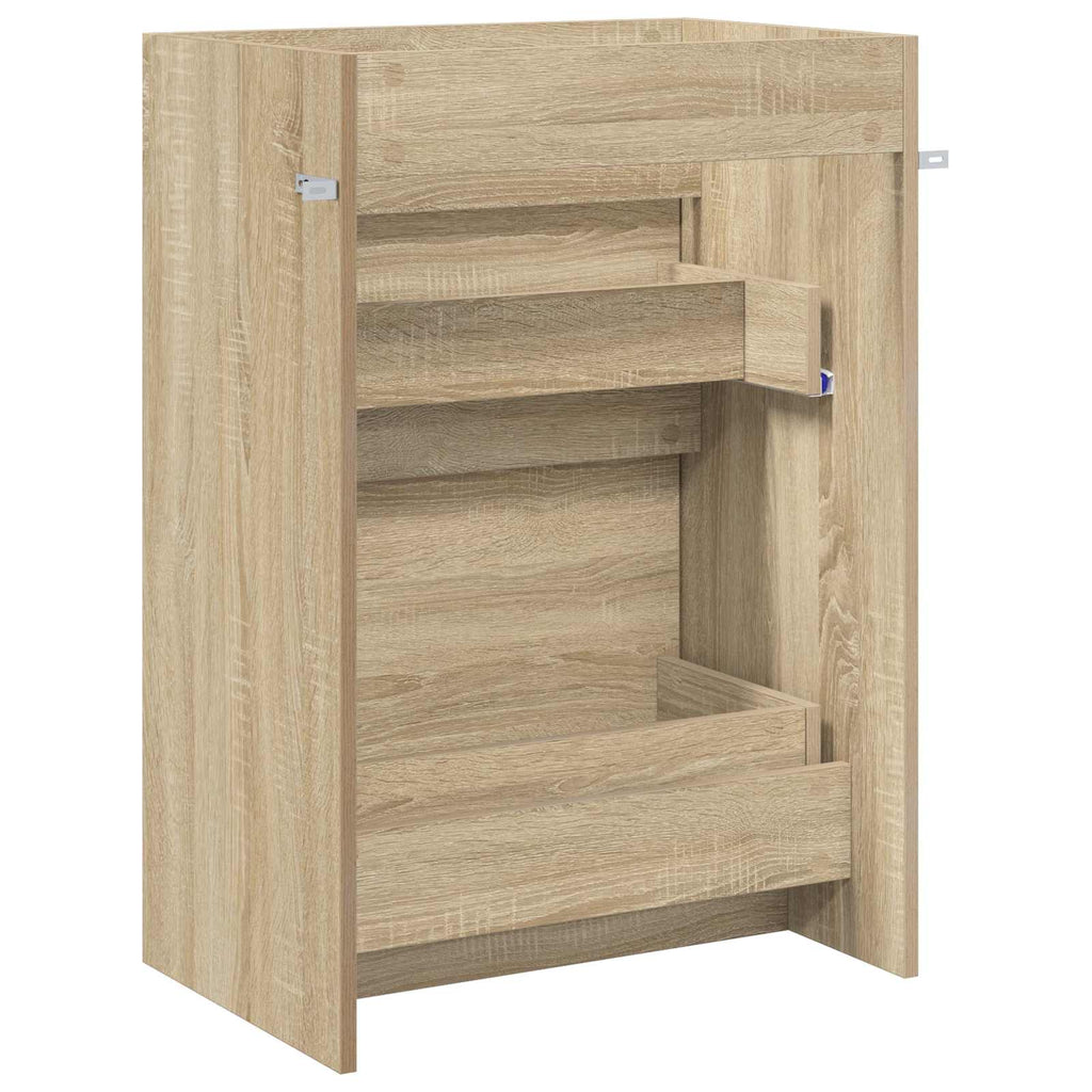 Badunterschrank Sonoma-Eiche 56 x 37,5 x 81 cm Holzwerkstoff