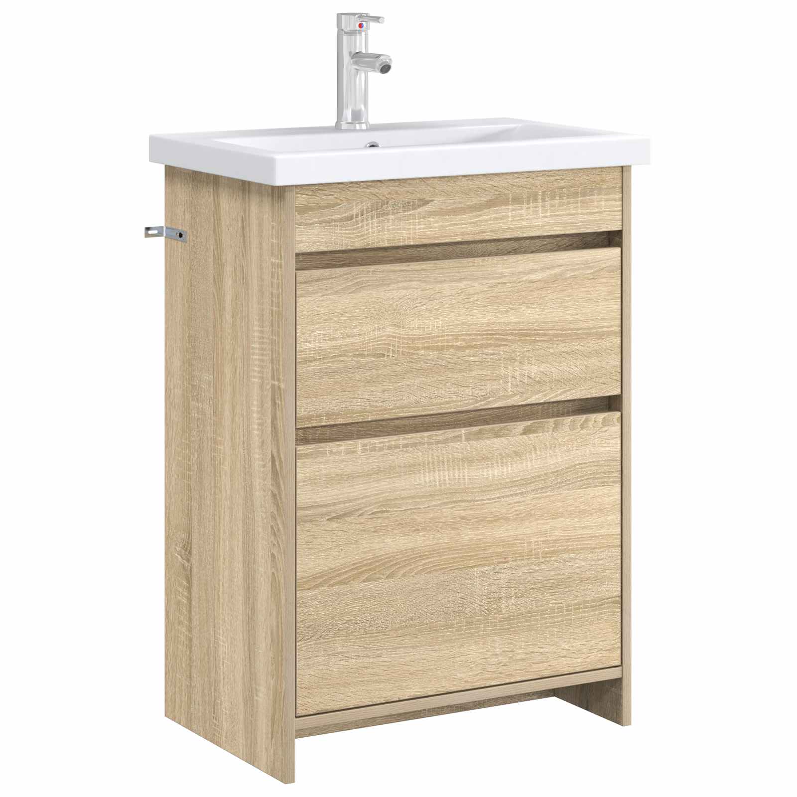 Badunterschrank Sonoma-Eiche 56 x 37,5 x 81 cm Holzwerkstoff