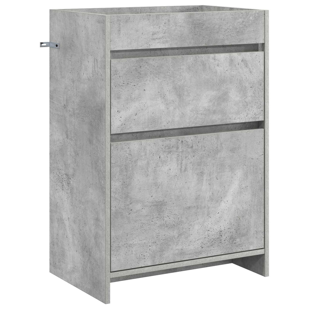 Badunterschrank Betongrau 56 x 37,5 x 81 cm Holzwerkstoff