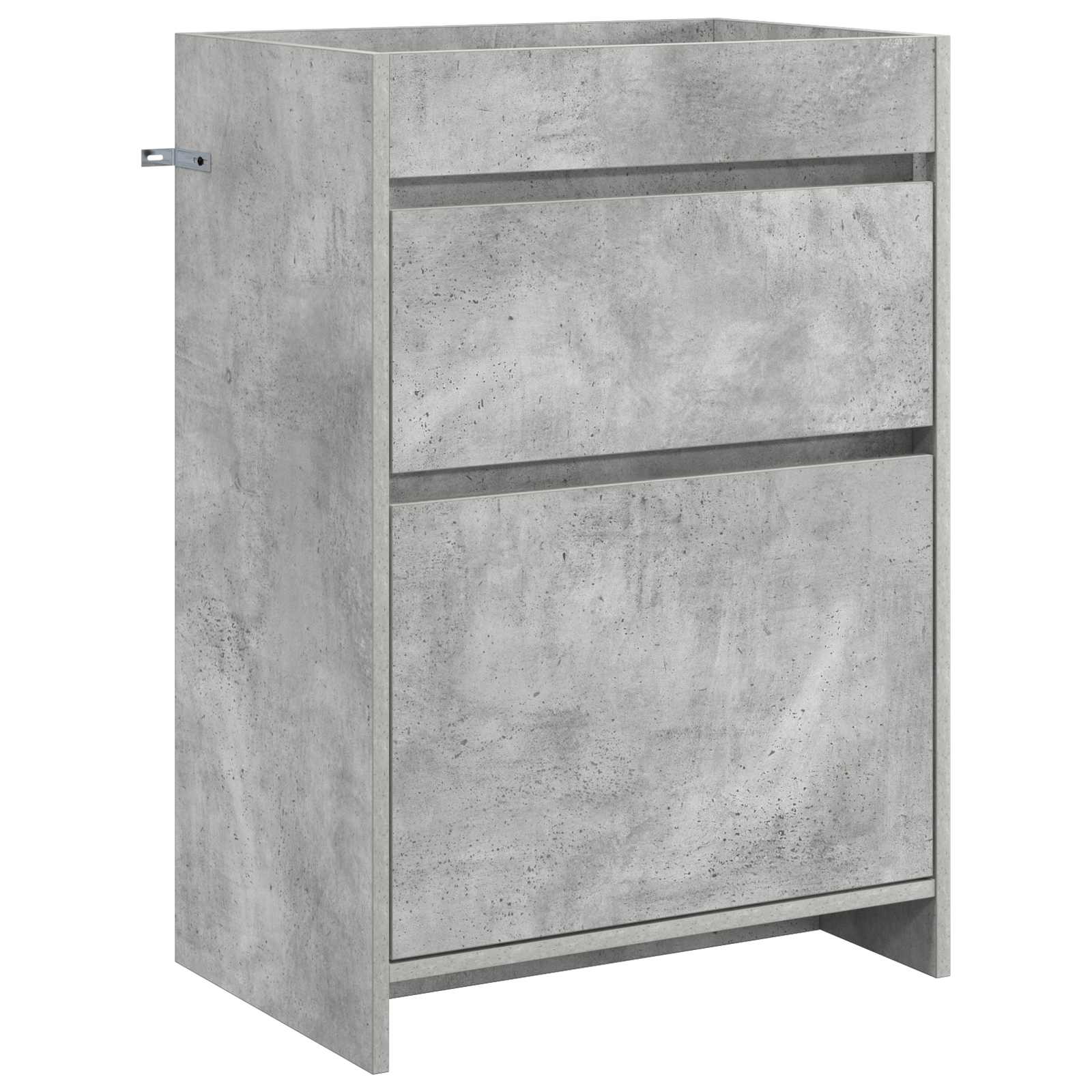 Badunterschrank Betongrau 56 x 37,5 x 81 cm Holzwerkstoff