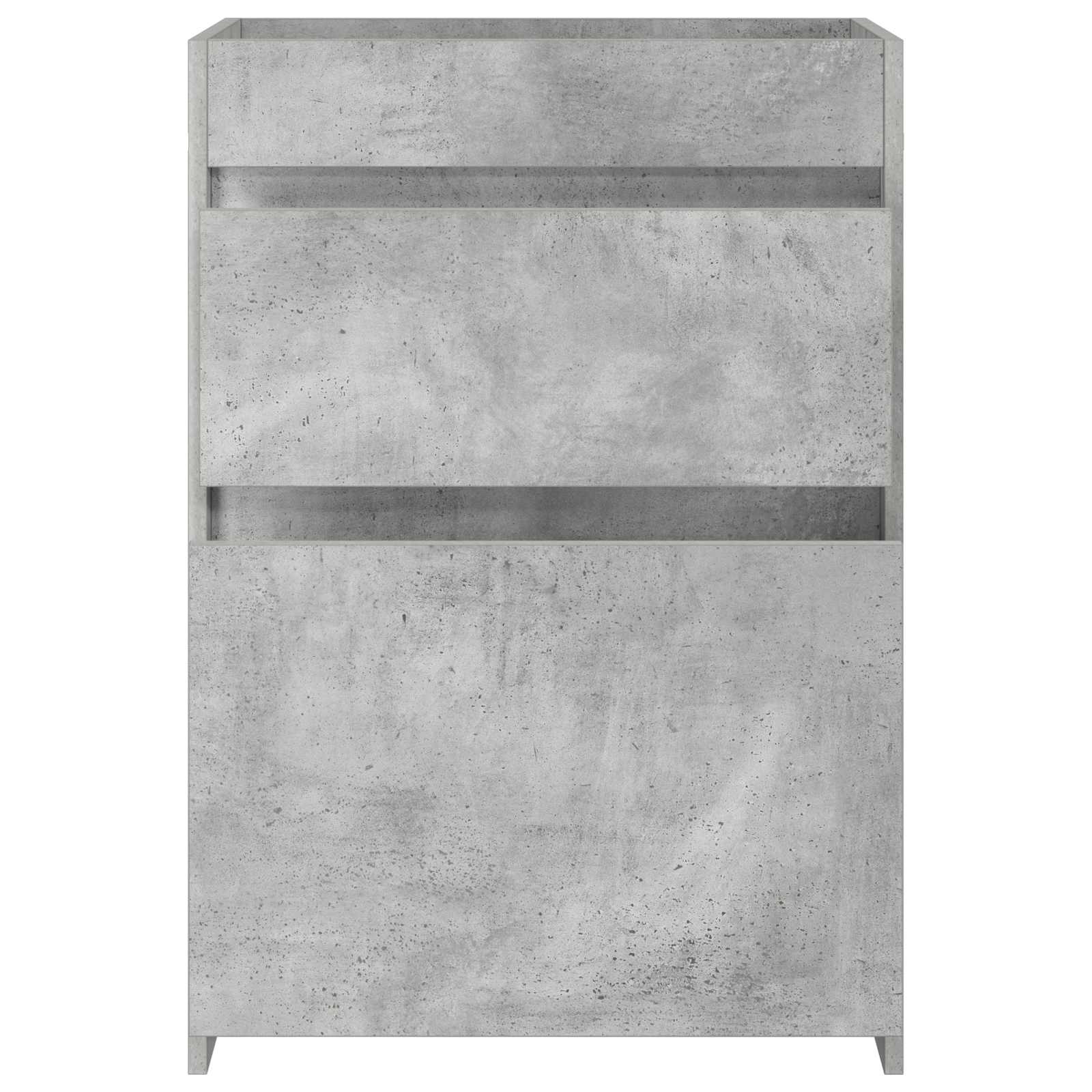 Badunterschrank Betongrau 56 x 37,5 x 81 cm Holzwerkstoff