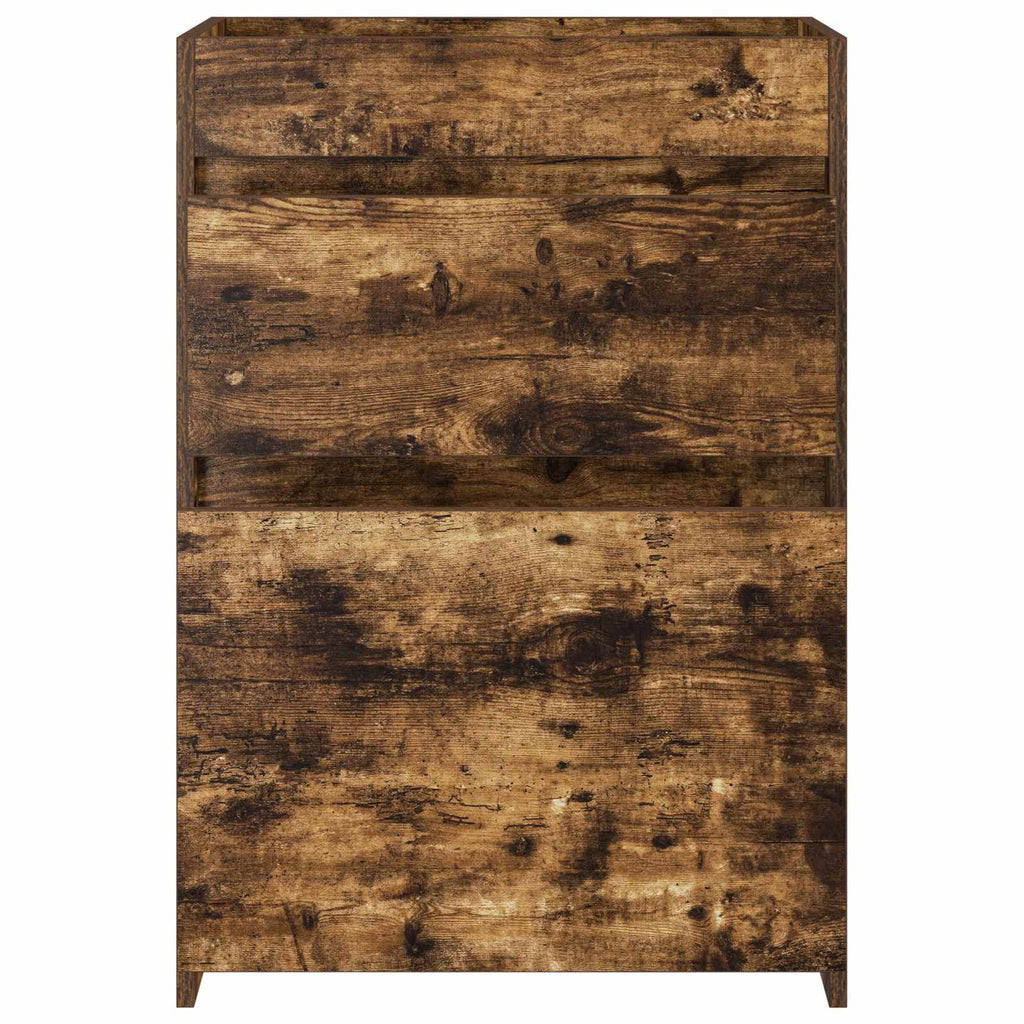 Badunterschrank Geräucherte Eiche 56 x 37,5 x 81 cm