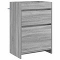 Badunterschrank Grau Sonoma 56 x 37,5 x 81 cm Holzwerkstoff