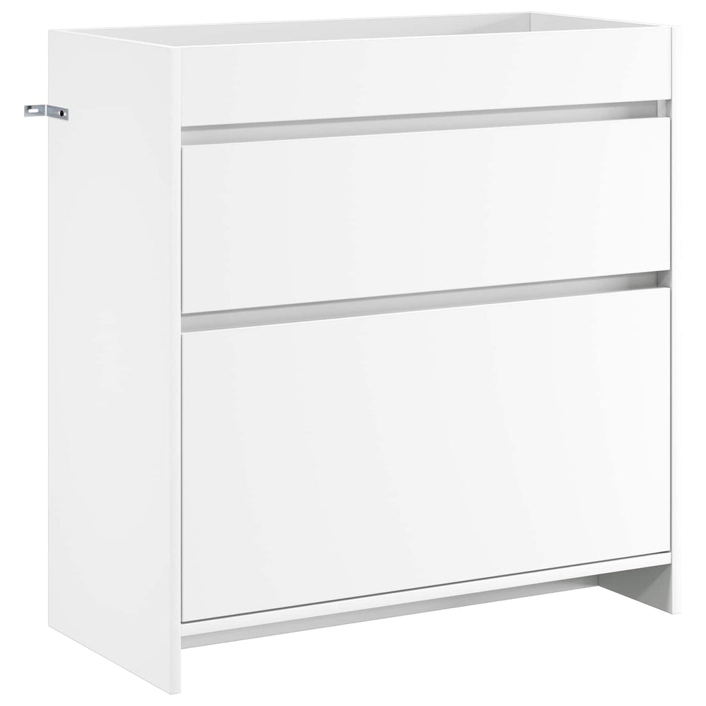 Badunterschrank Weiß 78,5 x 37,5 x 81 cm Holzwerkstoff
