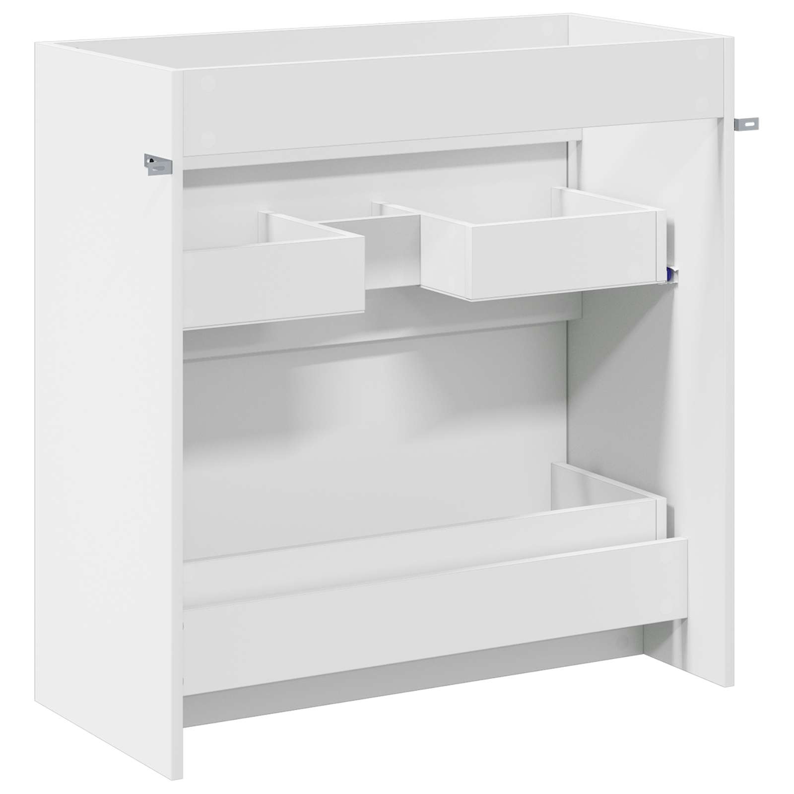 Badunterschrank Weiß 78,5 x 37,5 x 81 cm Holzwerkstoff