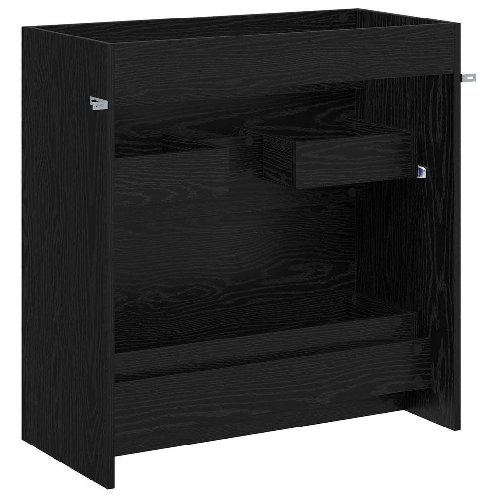 Badunterschrank Schwarze Eiche 78,5 x 37,5 x 81 cm