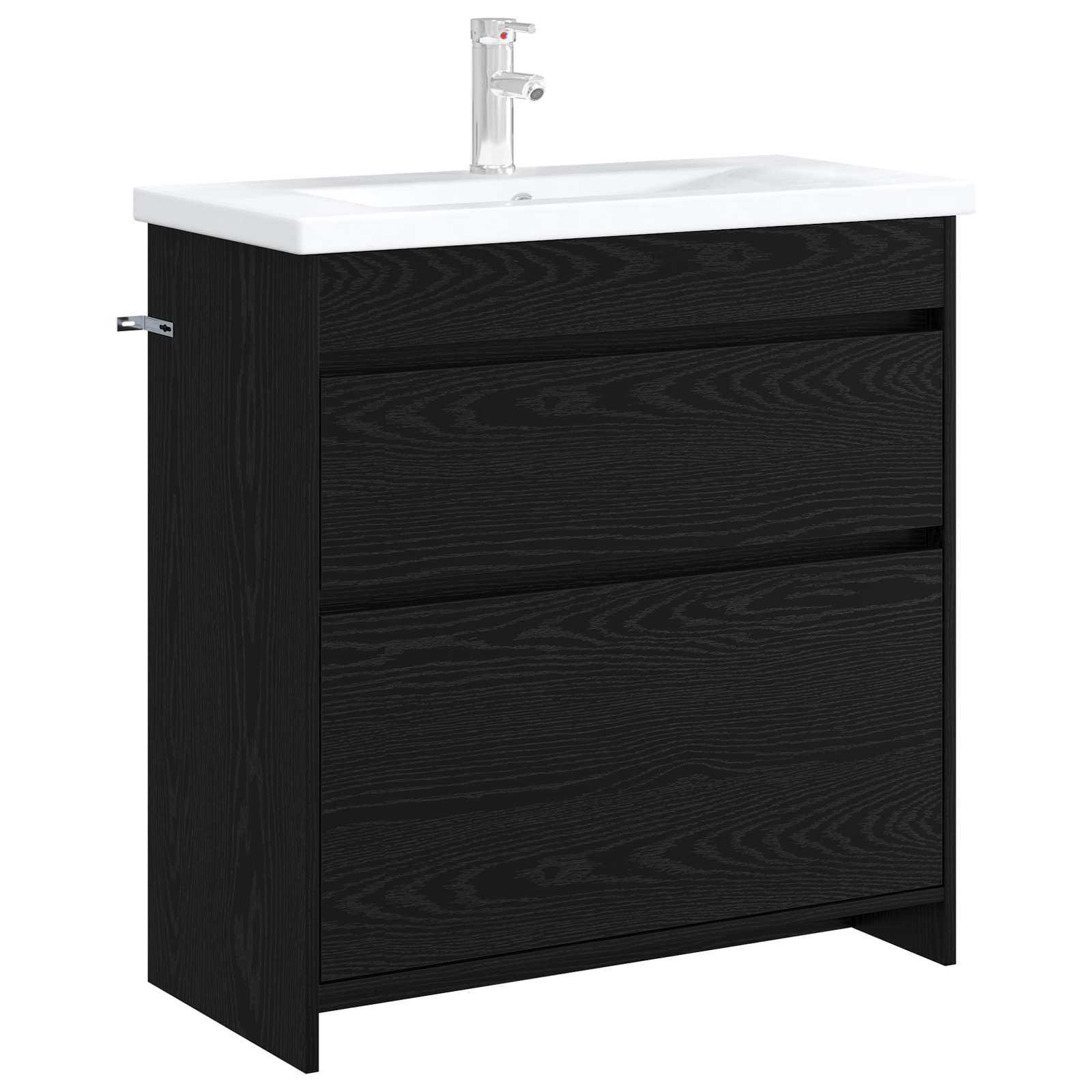 Badunterschrank Schwarze Eiche 78,5 x 37,5 x 81 cm
