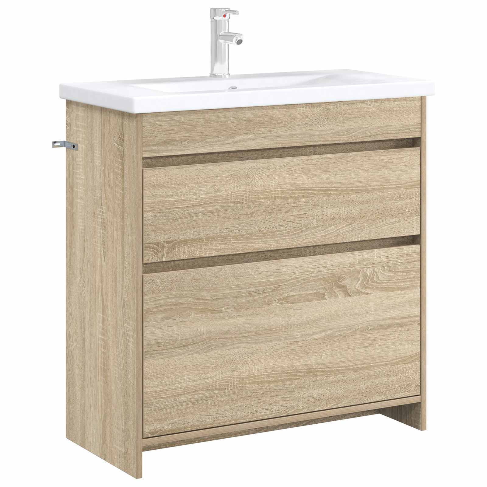 Badunterschrank Sonoma-Eiche 78,5 x 37,5 x 81 cm Holzwerkstoff