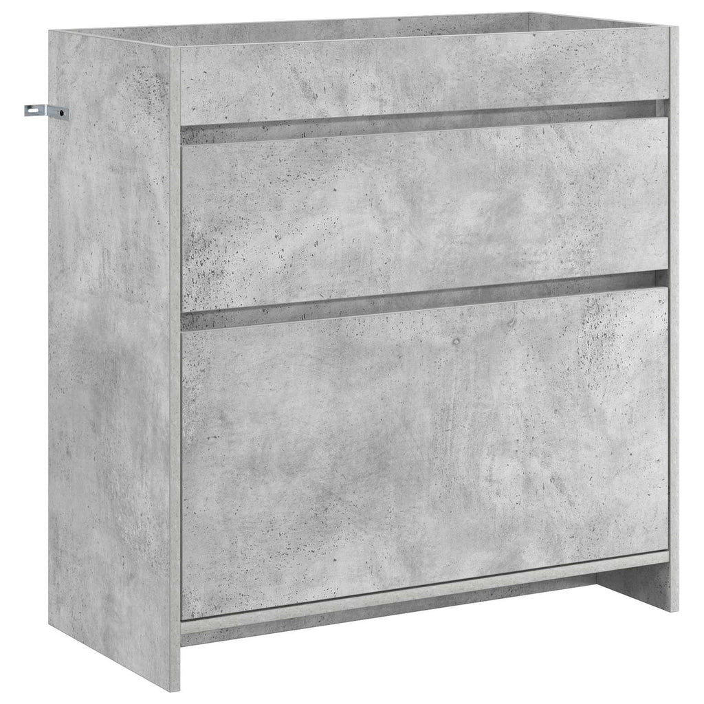 Badunterschrank Betongrau 78,5 x 37,5 x 81 cm Holzwerkstoff
