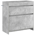 Badunterschrank Betongrau 78,5 x 37,5 x 81 cm Holzwerkstoff