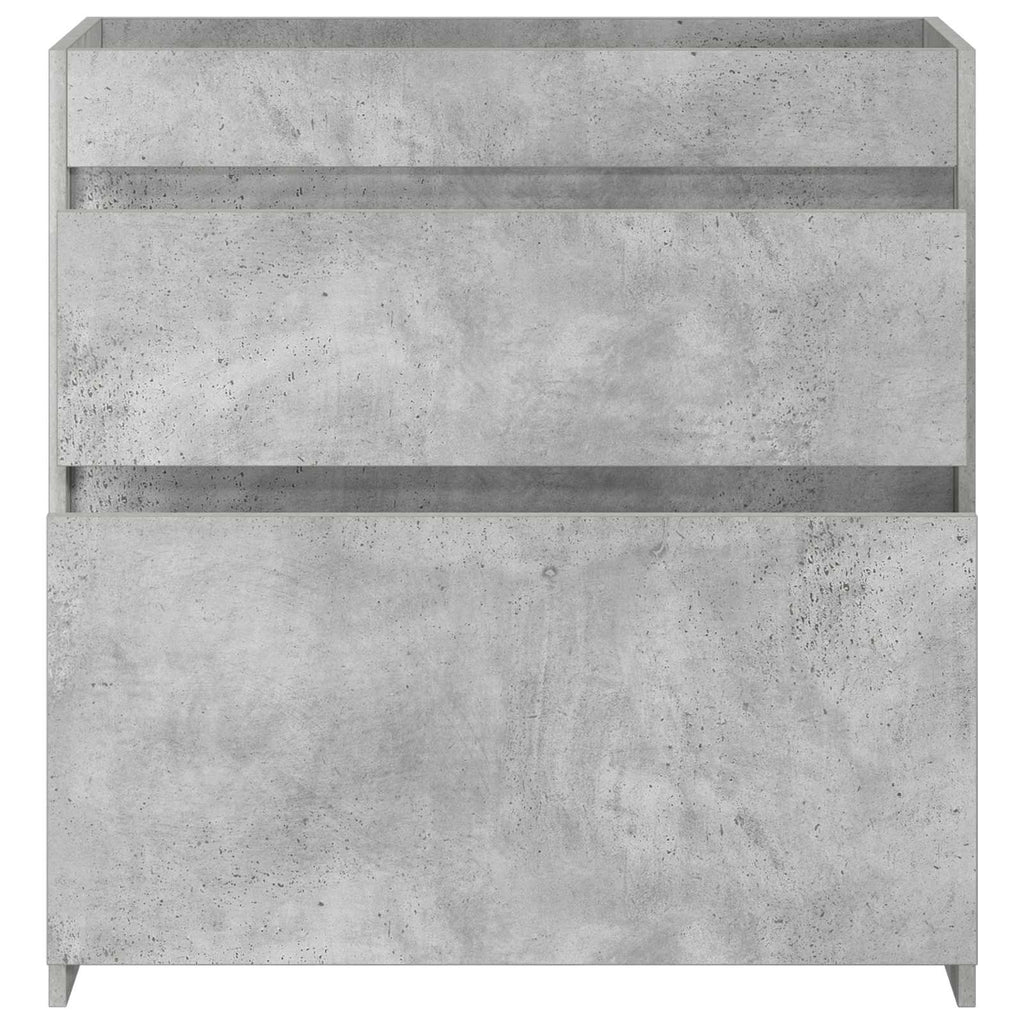 Badunterschrank Betongrau 78,5 x 37,5 x 81 cm Holzwerkstoff