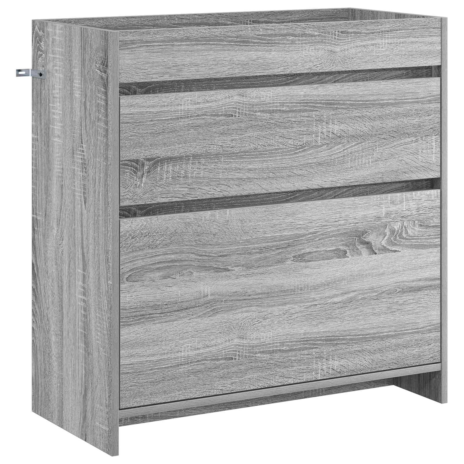 Badunterschrank Grau Sonoma 78,5 x 37,5 x 81 cm Holzwerkstoff