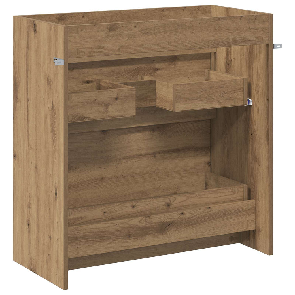 Badunterschrank Artisan-Eiche 78,5 x 37,5 x 81 cm Holzwerkstoff