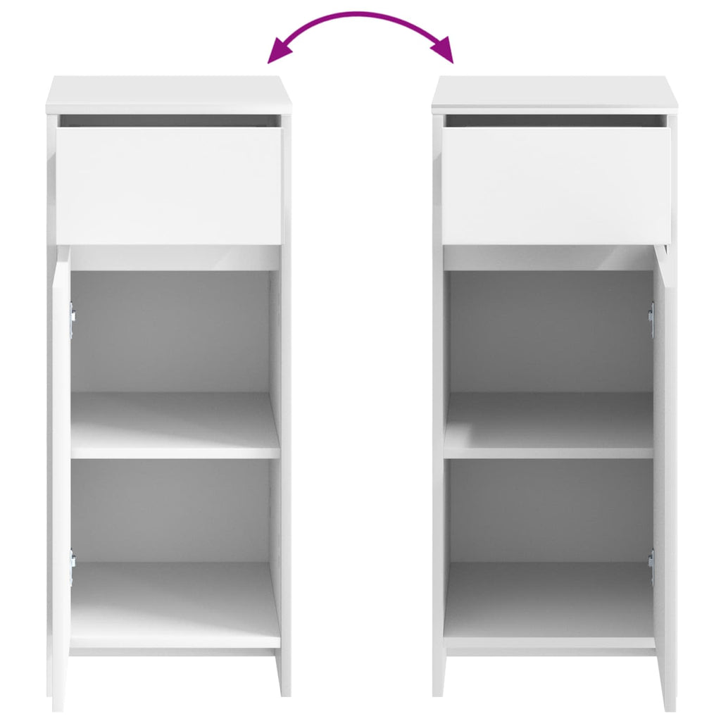 Badezimmerschrank Weiß 35 x 36,5 x 85 cm Holzwerkstoff