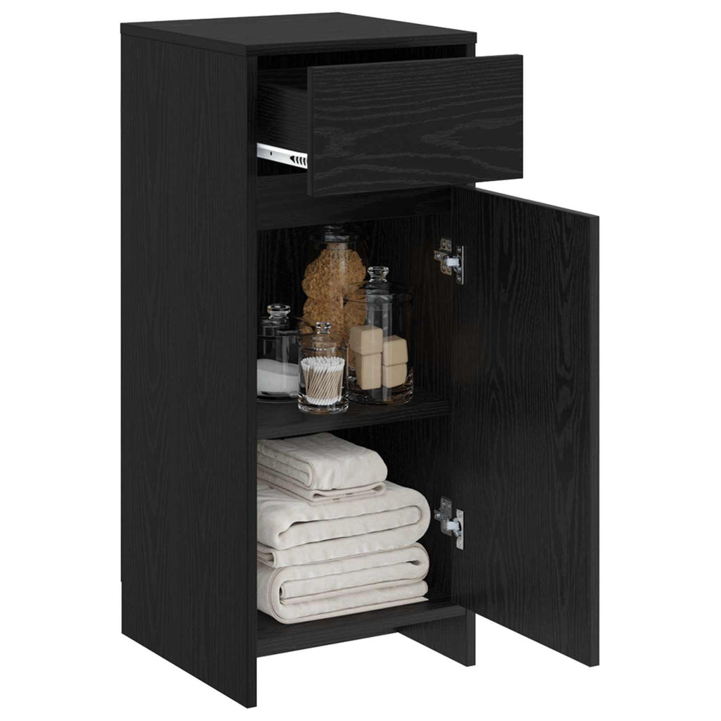 Badezimmerschrank Schwarze Eiche 35 x 36,5 x 85 cm