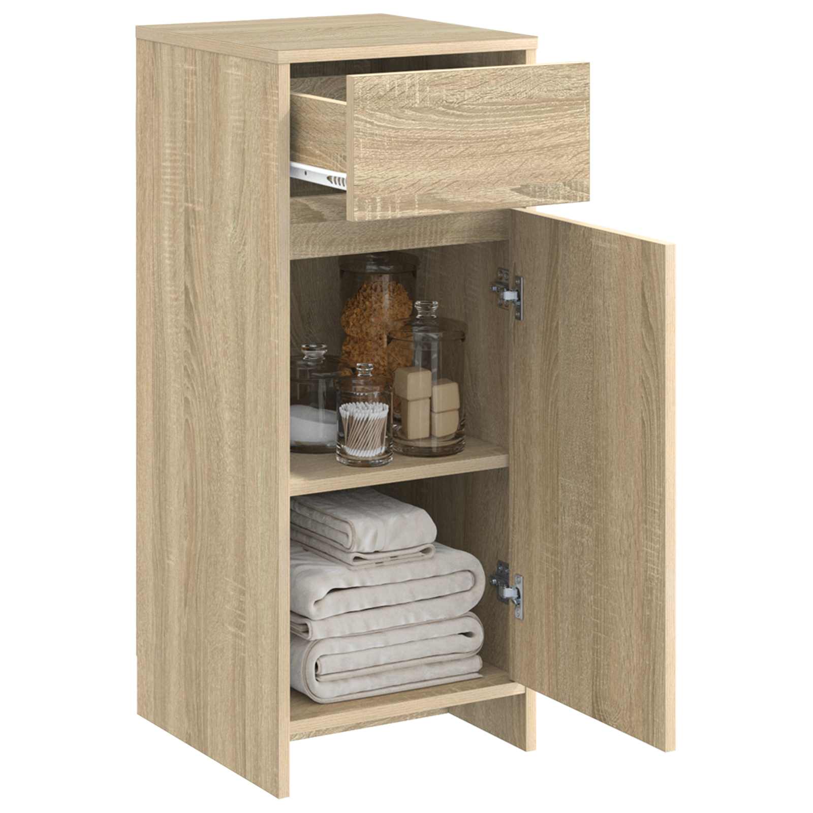 Badezimmerschrank Sonoma-Eiche 35 x 36,5 x 85 cm Holzwerkstoff