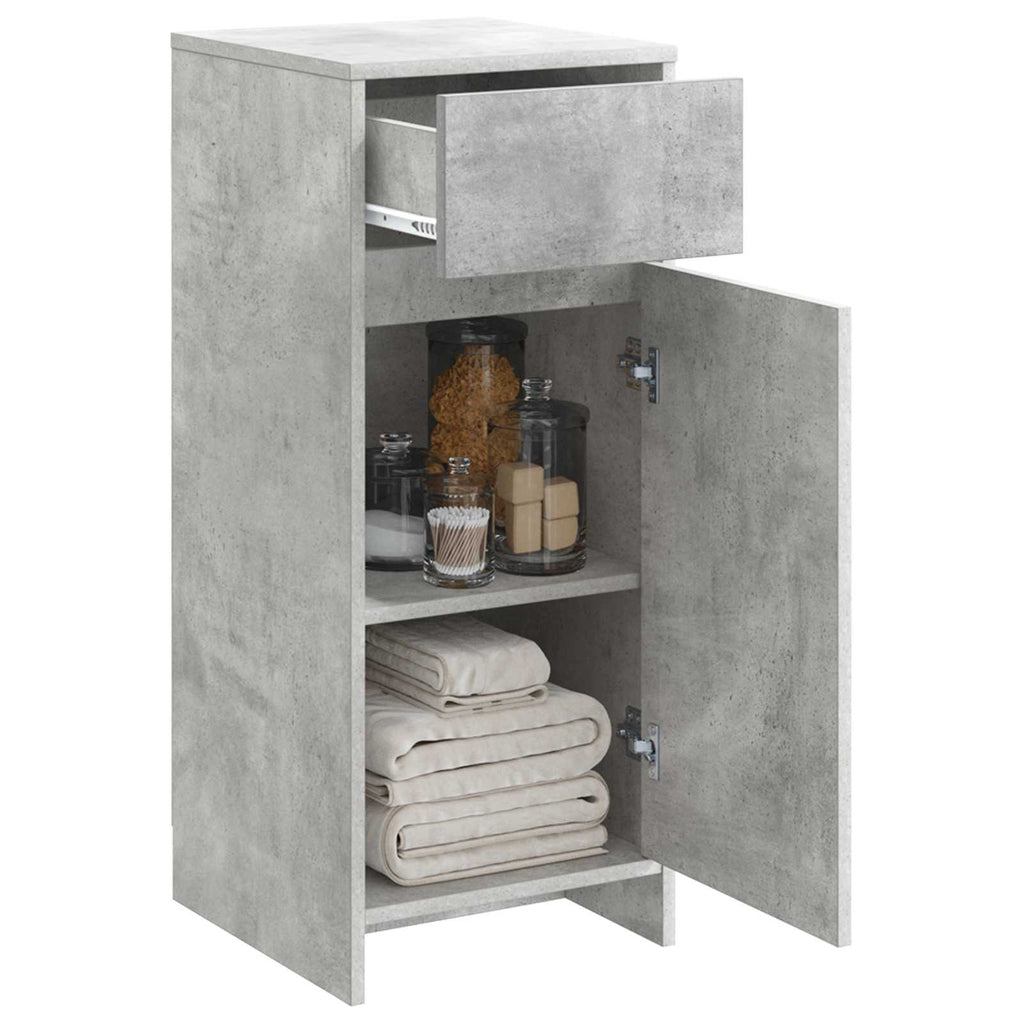 Badezimmerschrank Betongrau 35 x 36,5 x 85 cm Holzwerkstoff
