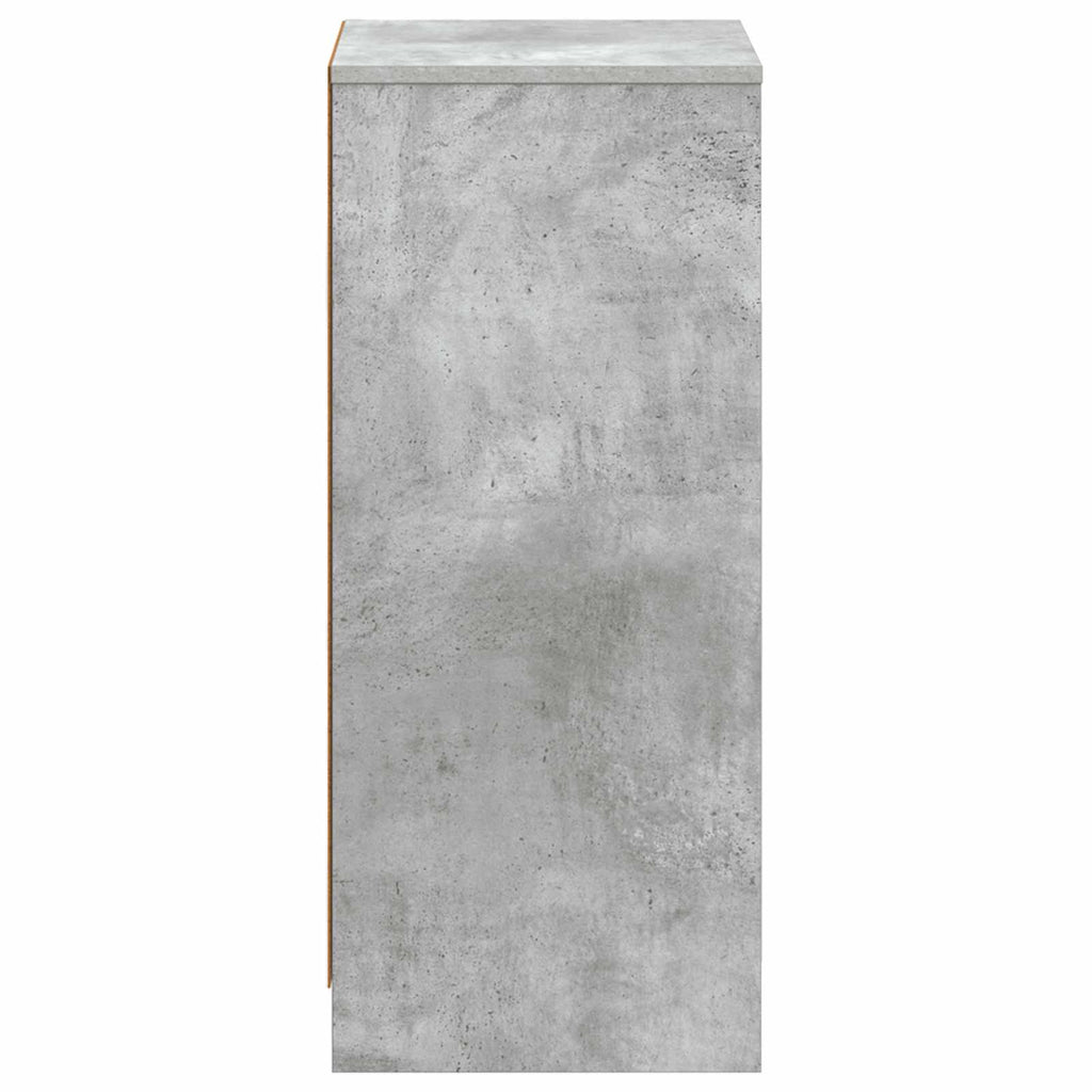 Badezimmerschrank Betongrau 35 x 36,5 x 85 cm Holzwerkstoff