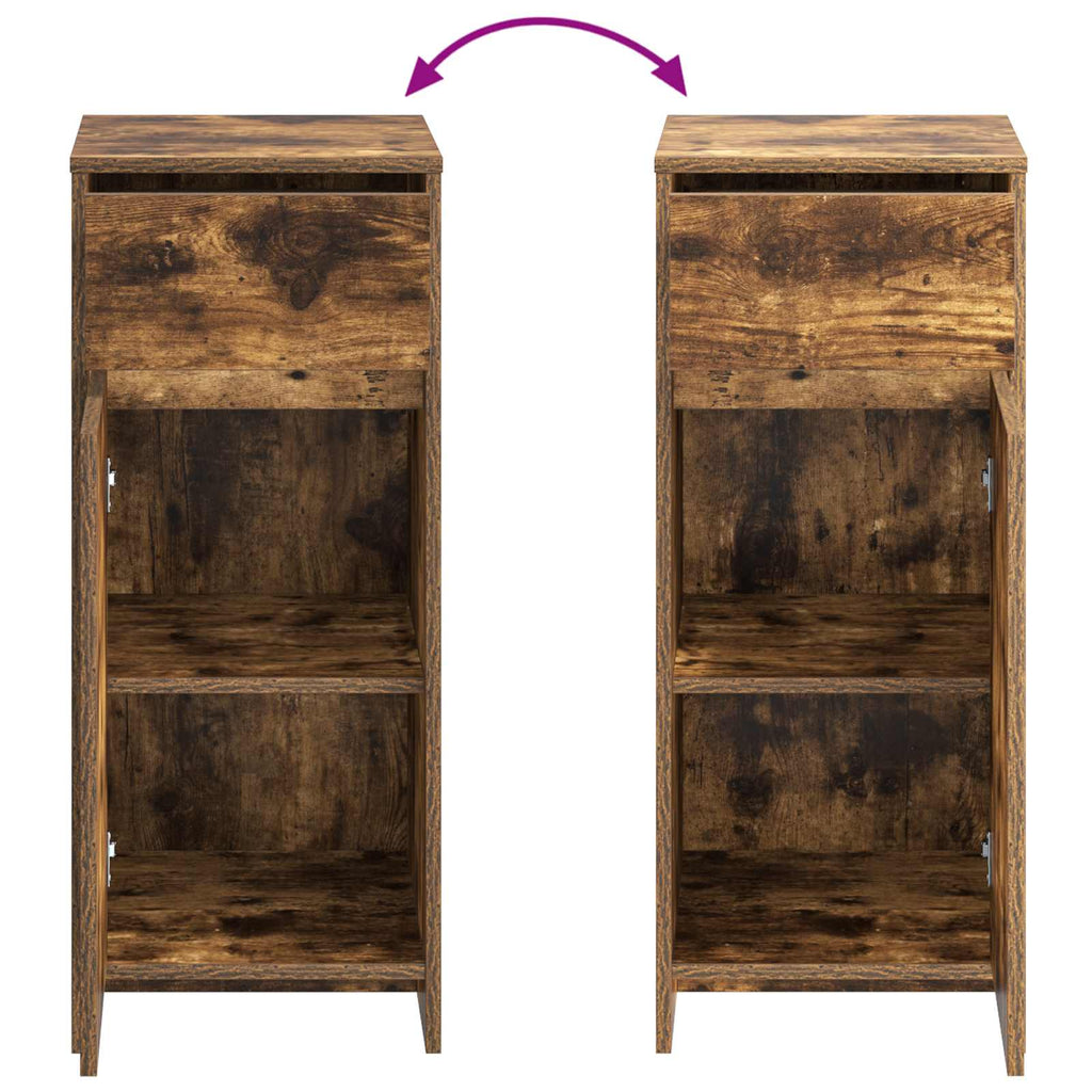 Badezimmerschrank Geräucherte Eiche 35 x 36,5 x 85 cm