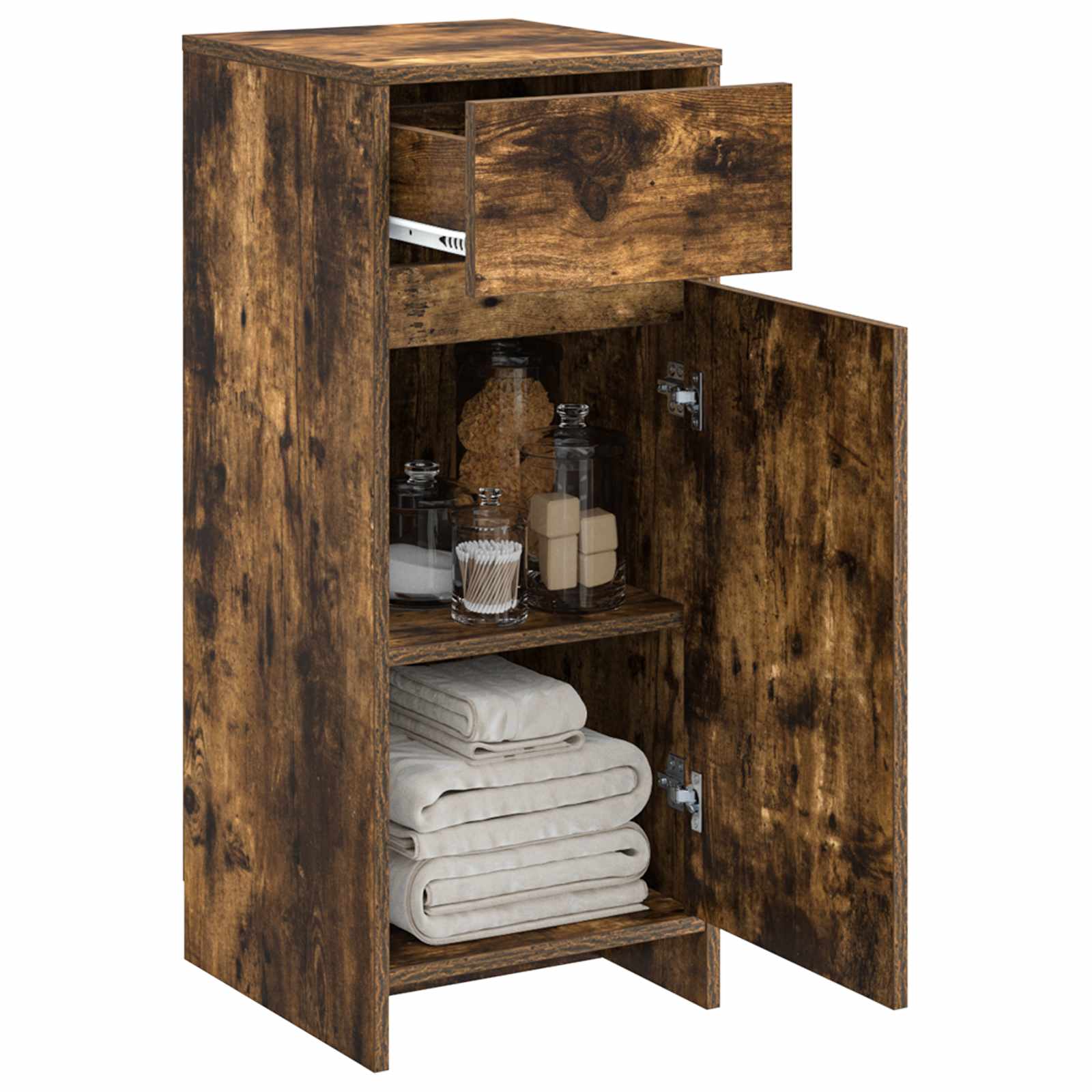 Badezimmerschrank Geräucherte Eiche 35 x 36,5 x 85 cm