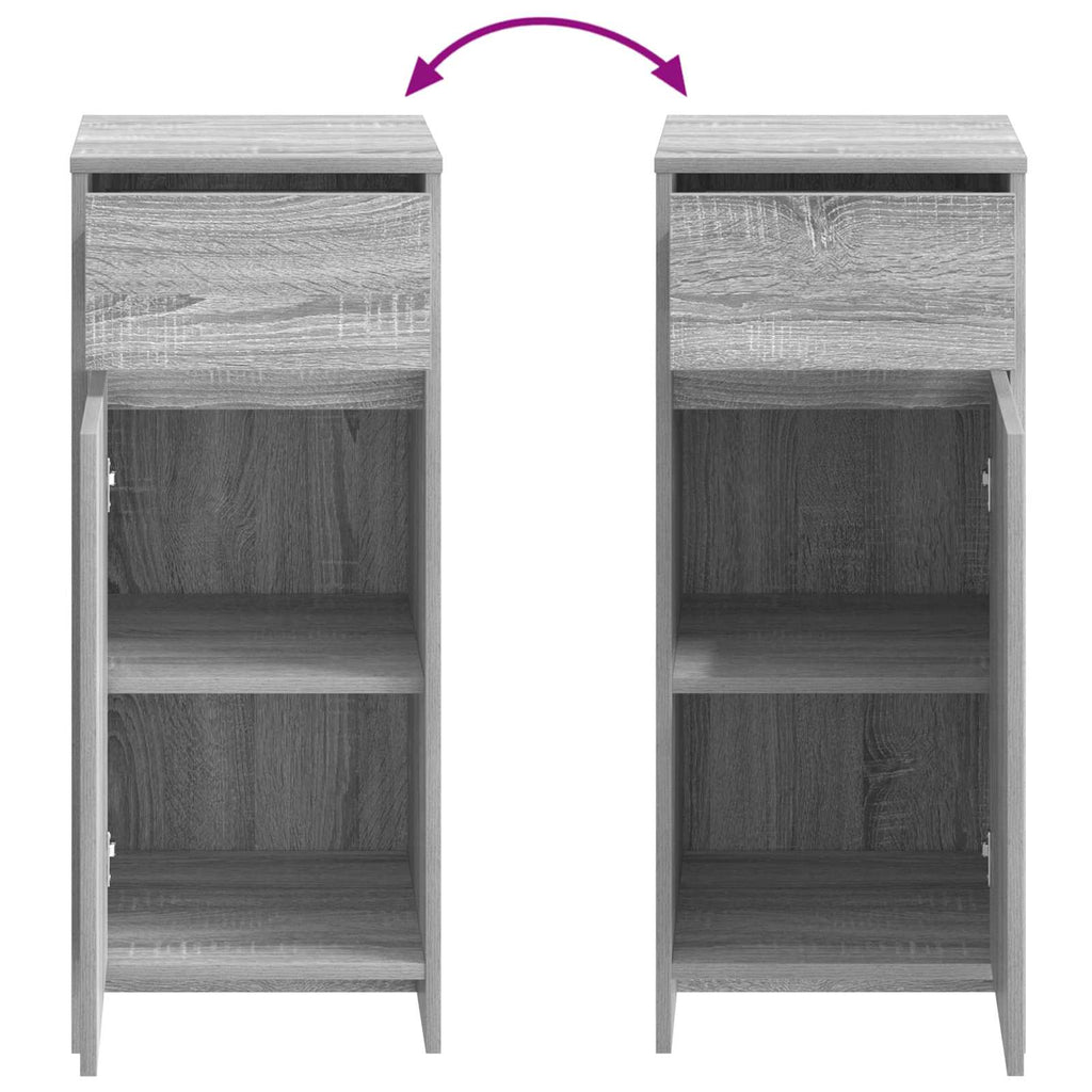 Badezimmerschrank Grau Sonoma 35 x 36,5 x 85 cm Holzwerkstoff