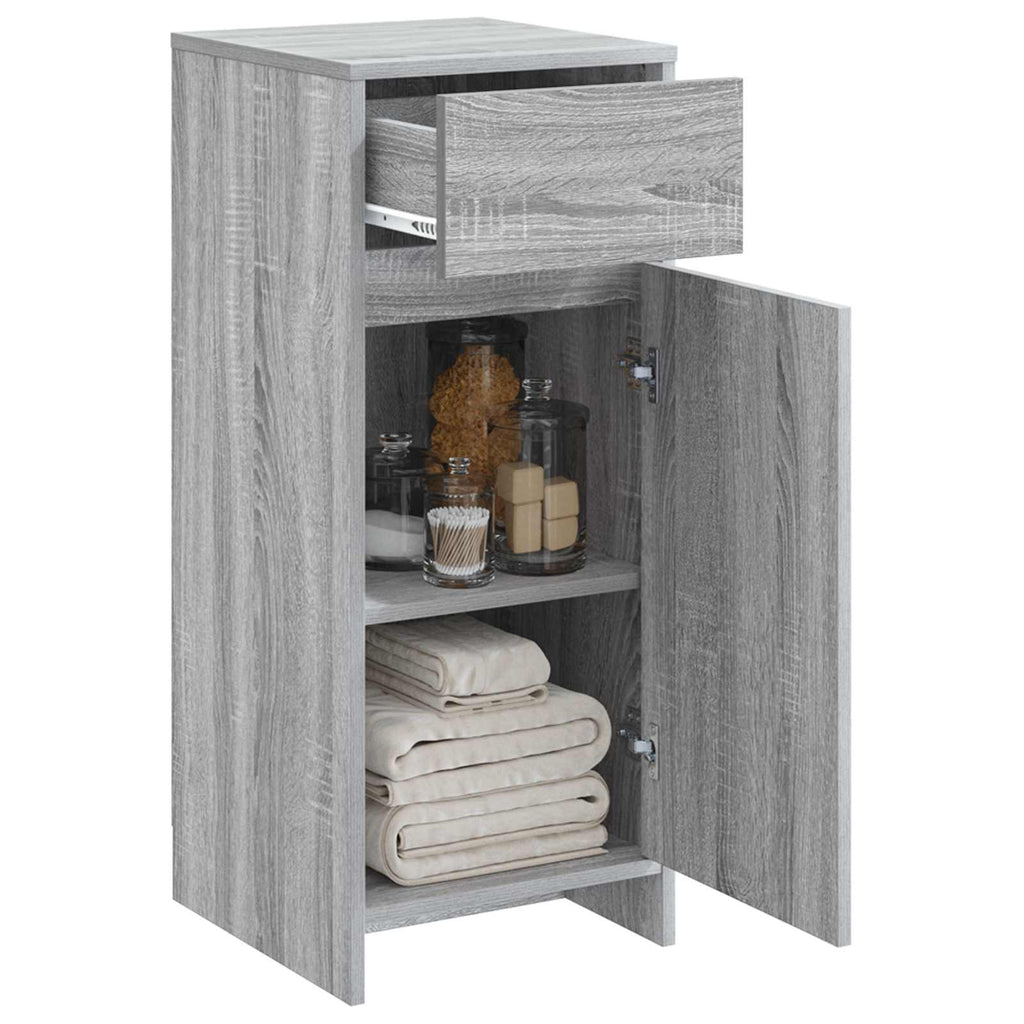 Badezimmerschrank Grau Sonoma 35 x 36,5 x 85 cm Holzwerkstoff