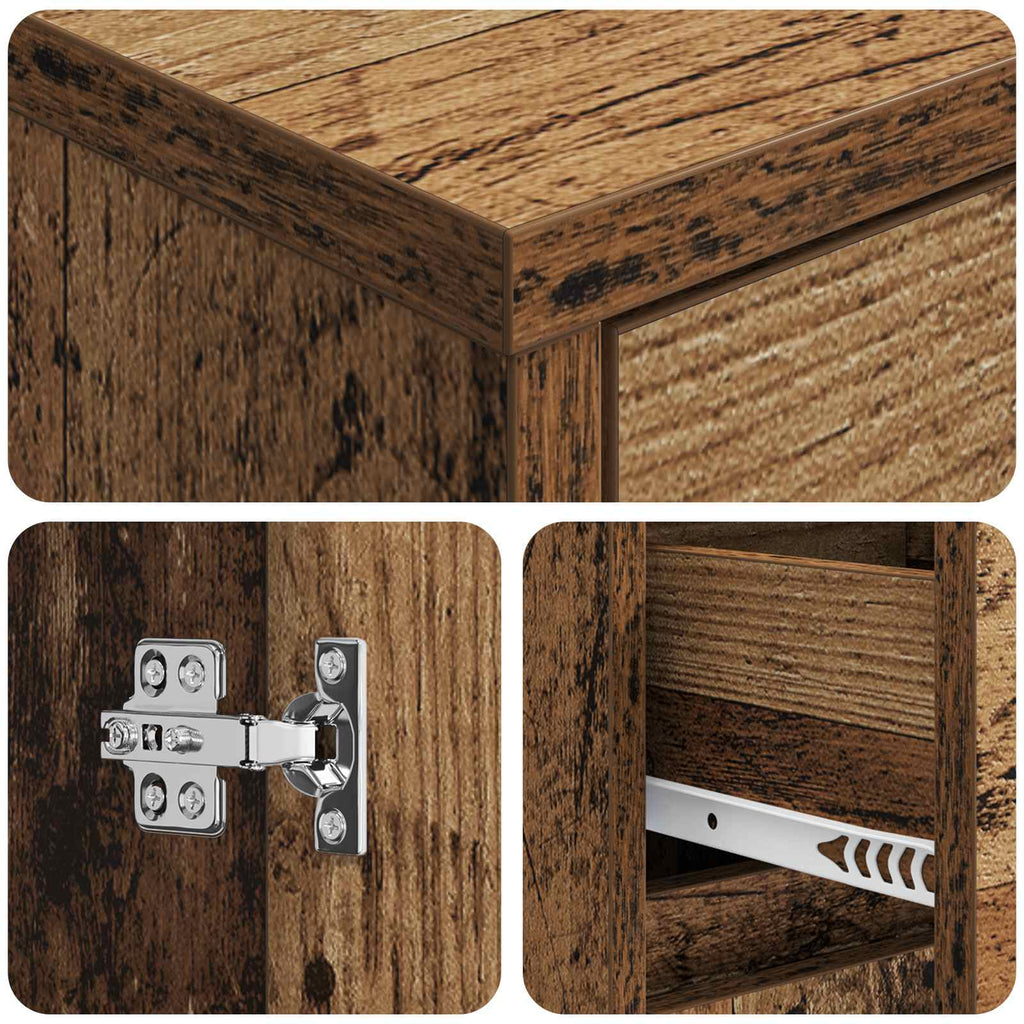 Badezimmerschrank Altholz 35 x 36,5 x 85 cm Holzwerkstoff