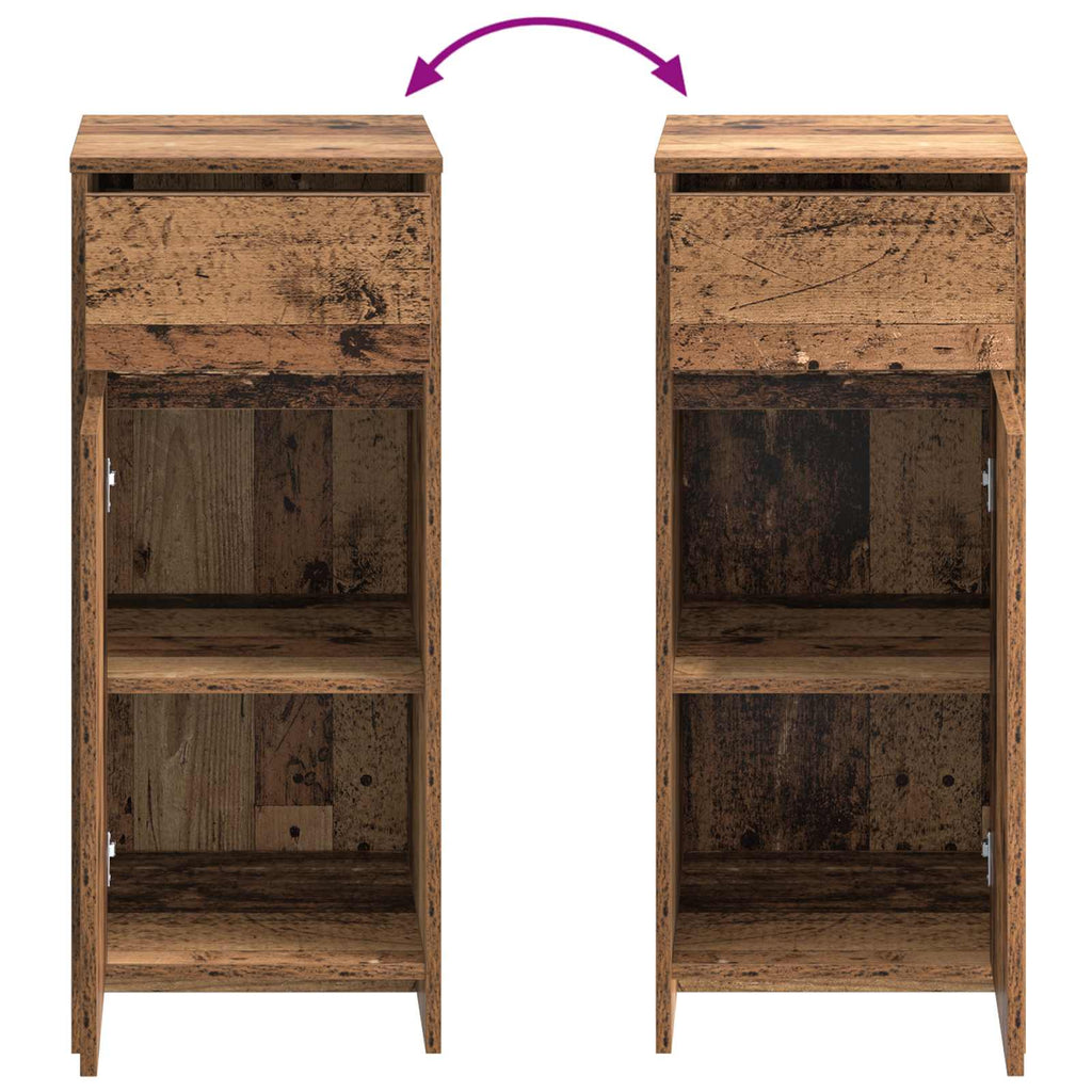 Badezimmerschrank Altholz 35 x 36,5 x 85 cm Holzwerkstoff