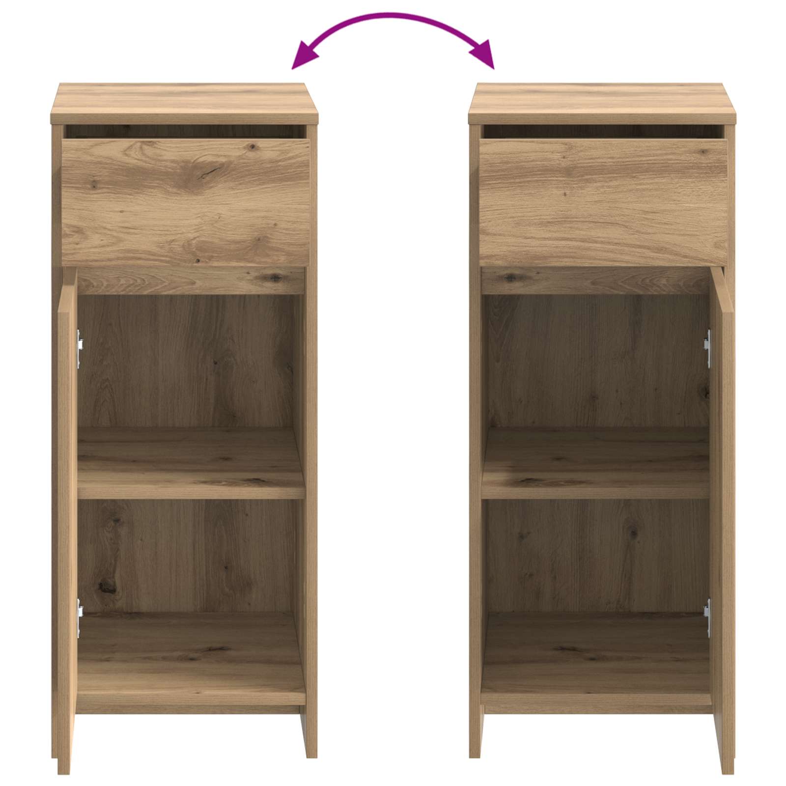 Badezimmerschrank Artisan-Eiche 35 x 36,5 x 85 cm Holzwerkstoff