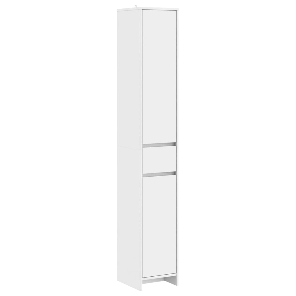 Badezimmerschrank Weiß 30 x 33 x 190 cm Holzwerkstoff