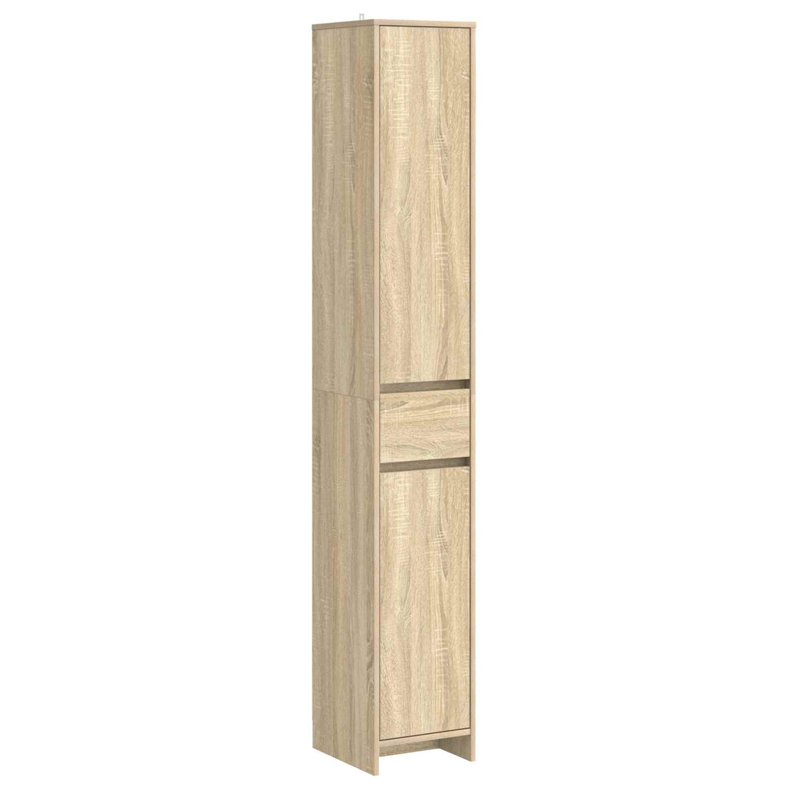 Badezimmerschrank Sonoma-Eiche 30 x 33 x 190 cm Holzwerkstoff