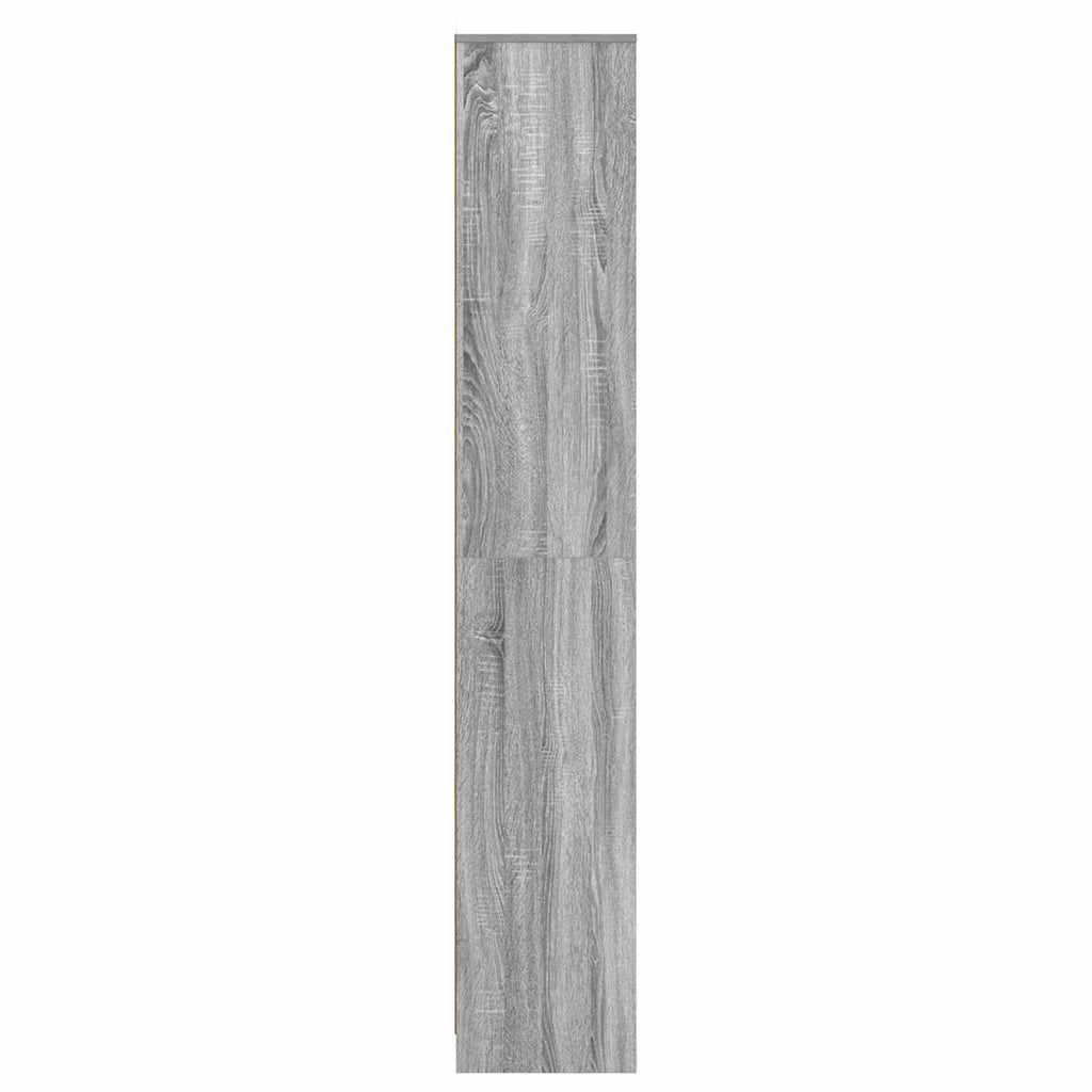 Badezimmerschrank Grau Sonoma 30 x 33 x 190 cm Holzwerkstoff